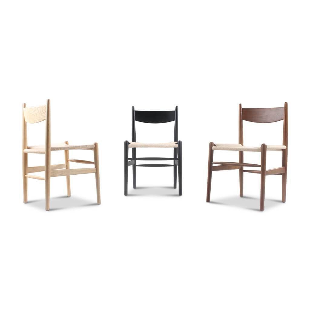 Set of Two Conrad Chairs / Black Stain - Final Sale