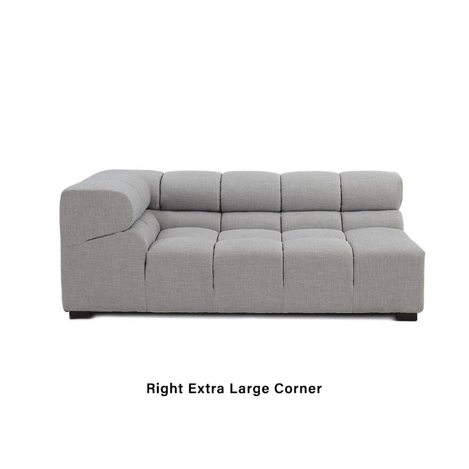 Quadra Tufted Sofa | TF005 Extra Large Right Corner