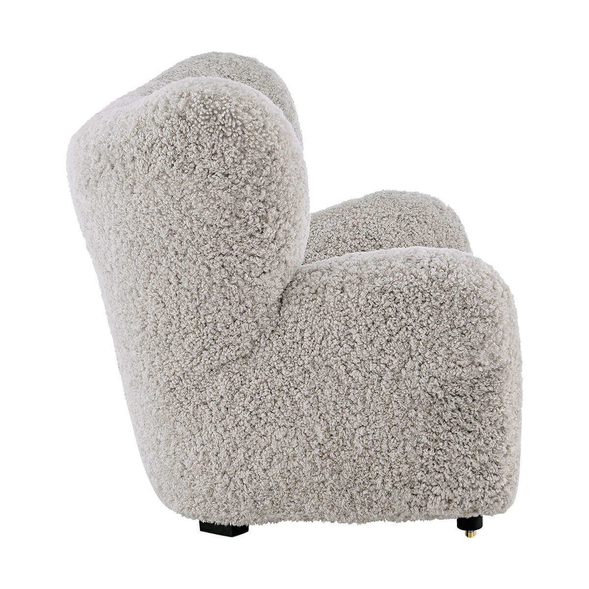 Flemming Lassen The Tired Man Lounge Chair & Footstool in Genuine Sheepskin