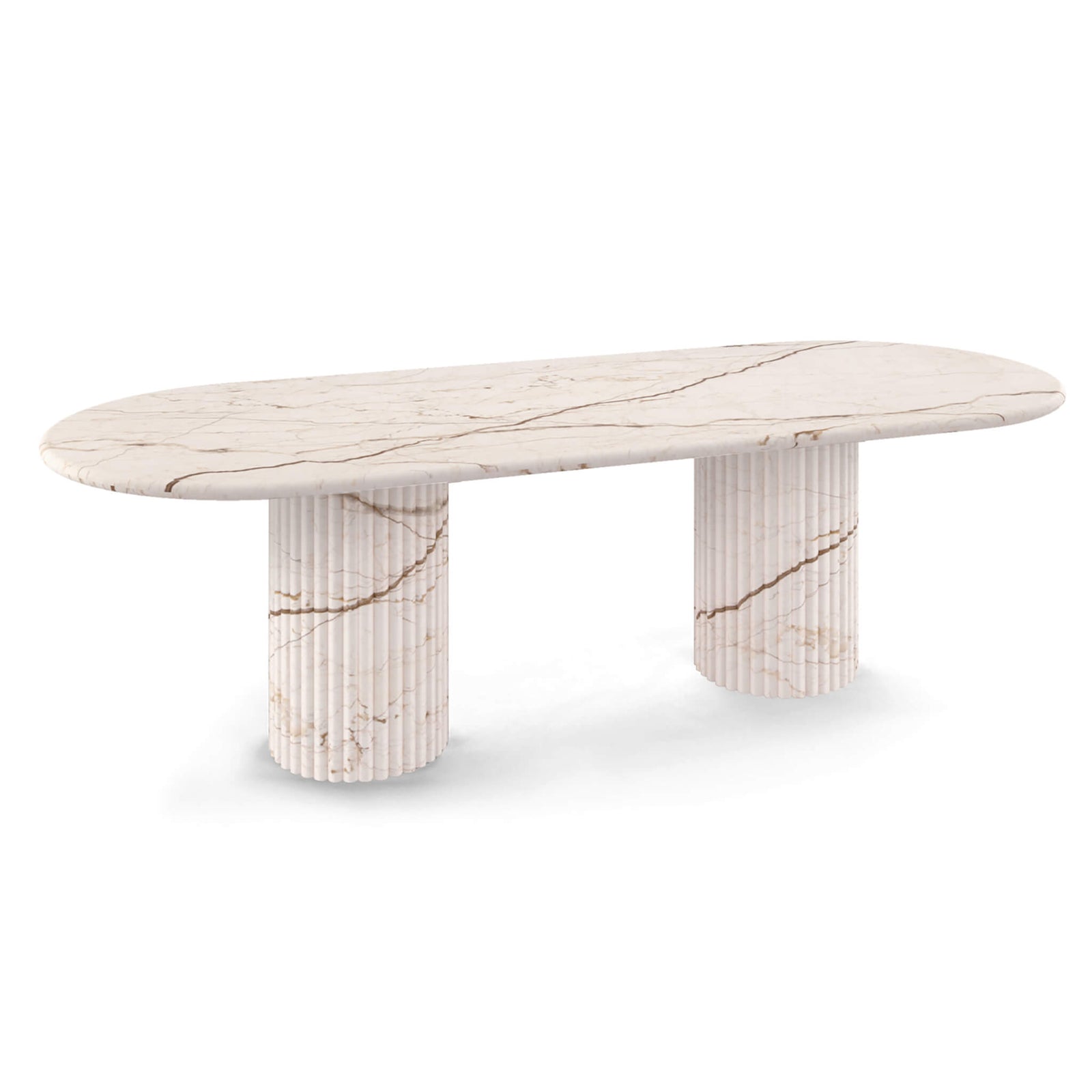 Cava Fluted Oval Dining Table