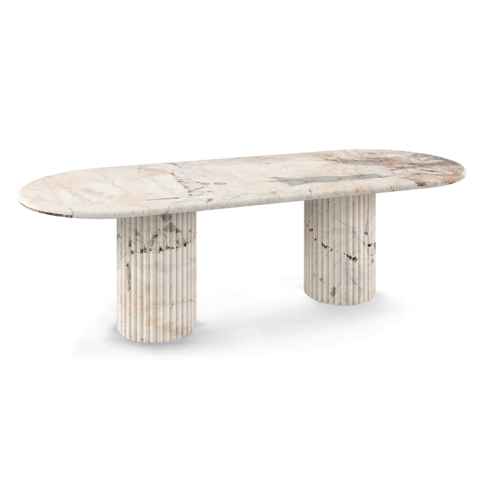 Cava Fluted Oval Dining Table