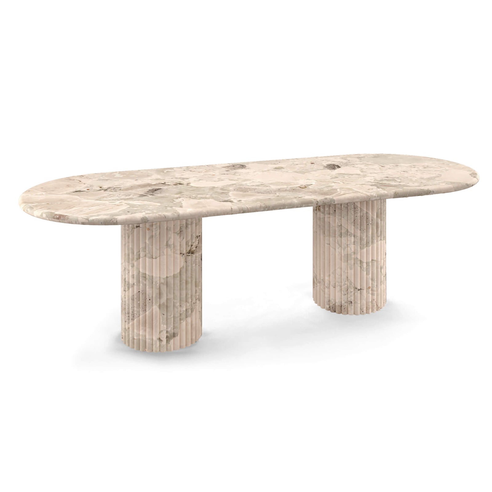 Cava Fluted Oval Dining Table
