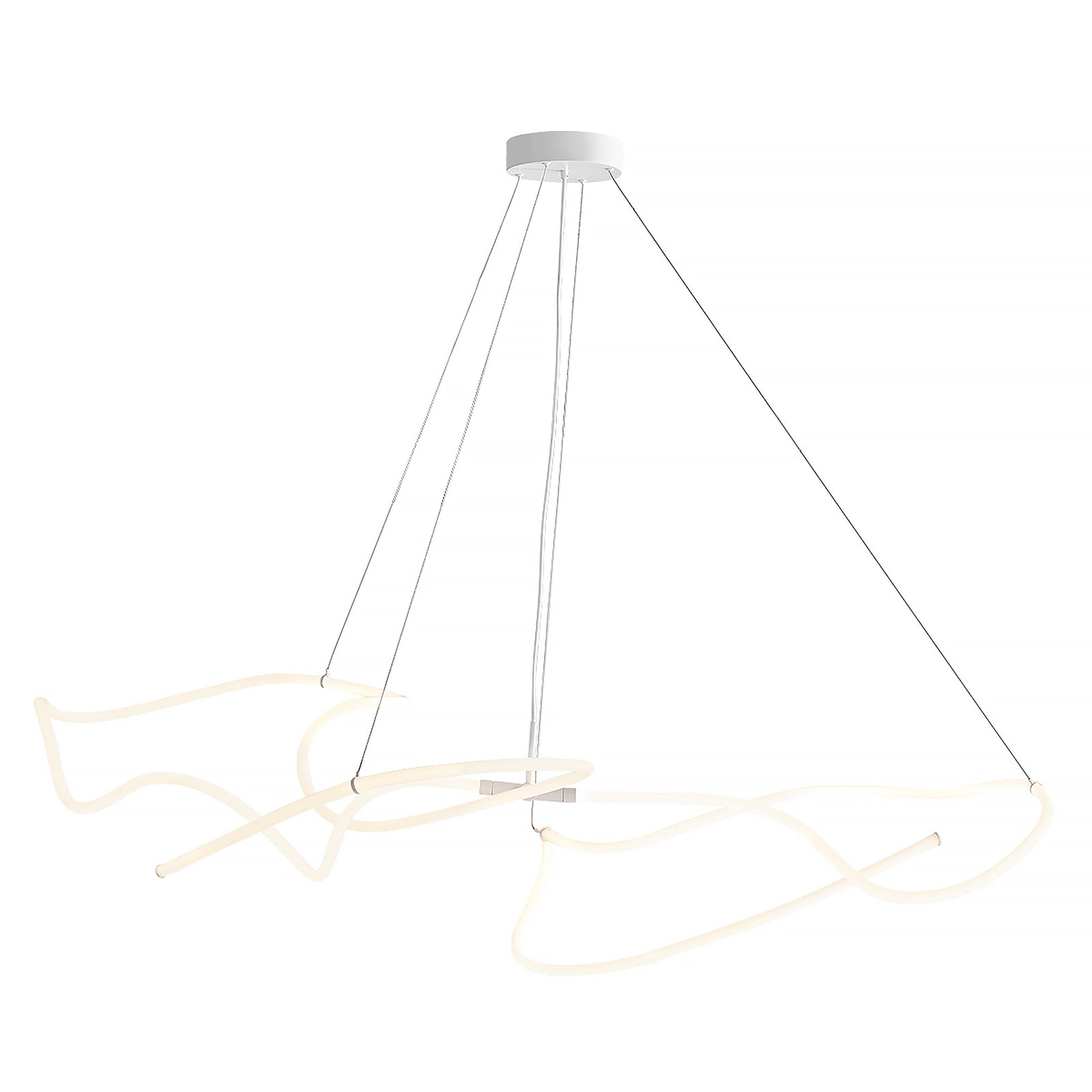 Sculptural Modern Freeform Ghost Chandelier