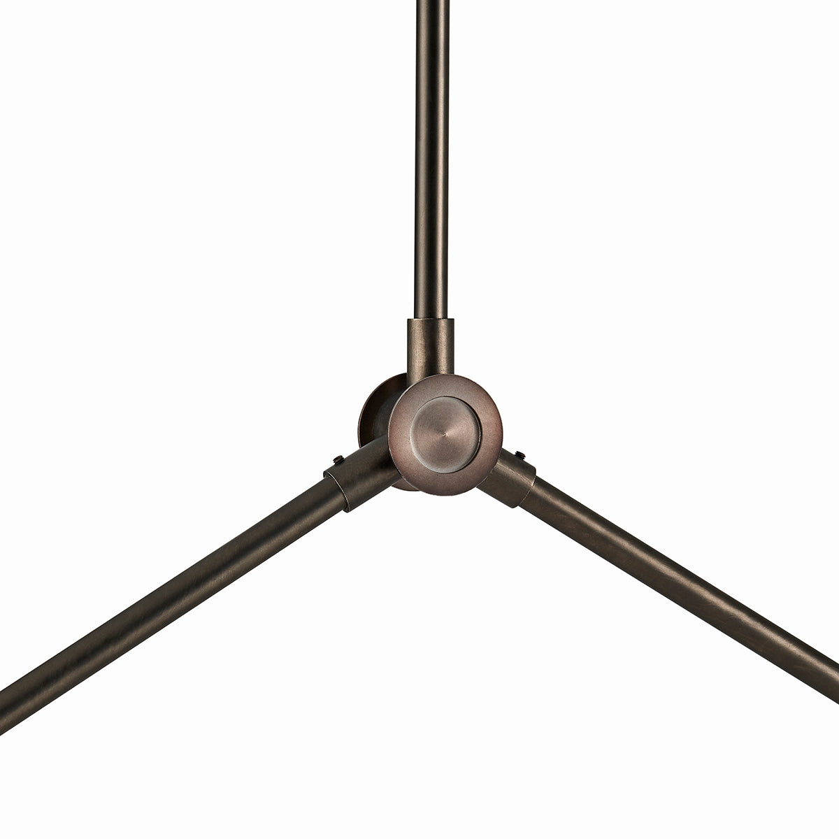 Sculptural Industrial Modern Drop Chandelier