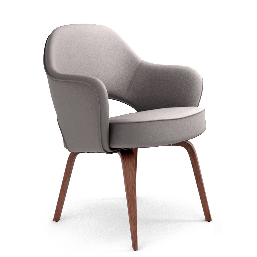 Savarin Executive Leather Armchair - Wood Legs