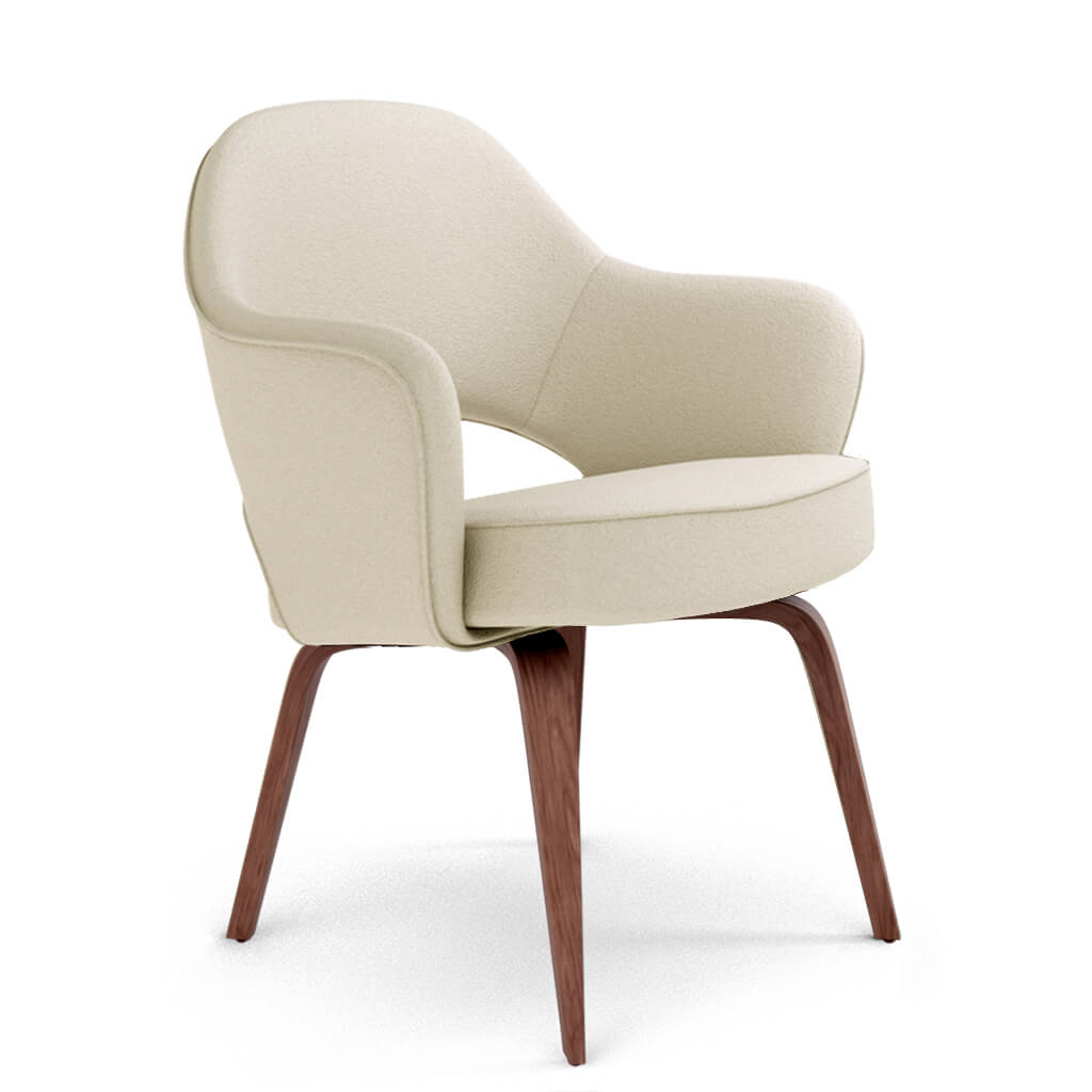 Savarin Executive Leather Armchair - Wood Legs