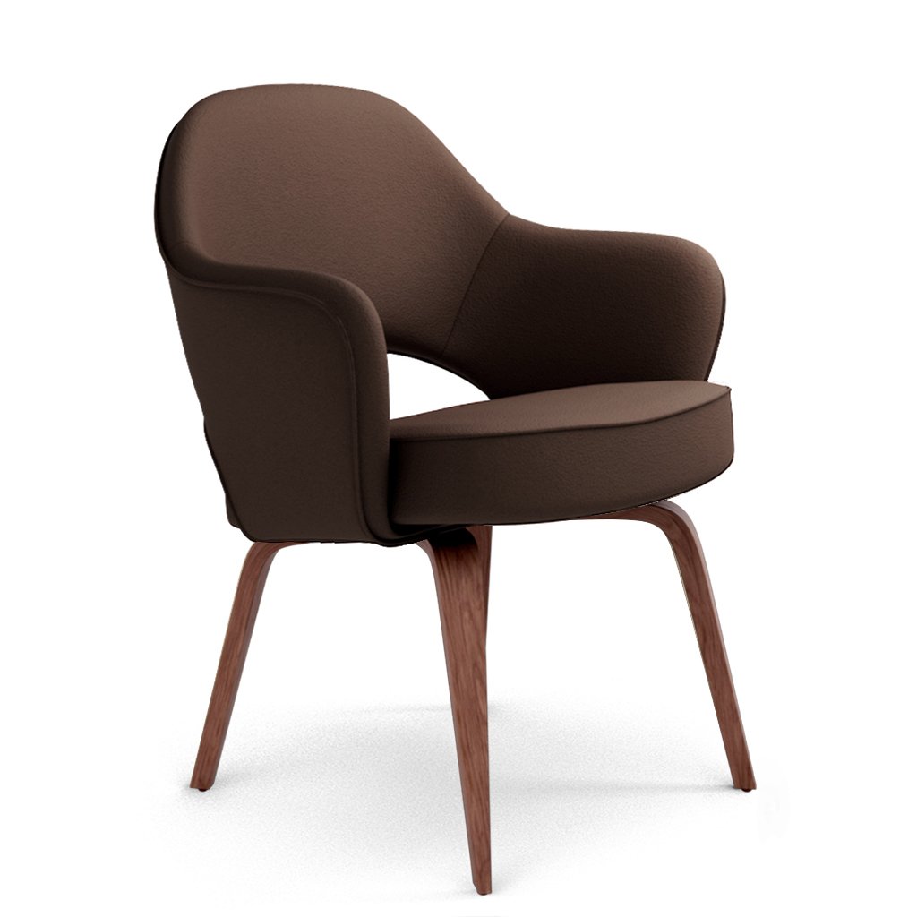 Savarin Executive Leather Armchair - Wood Legs
