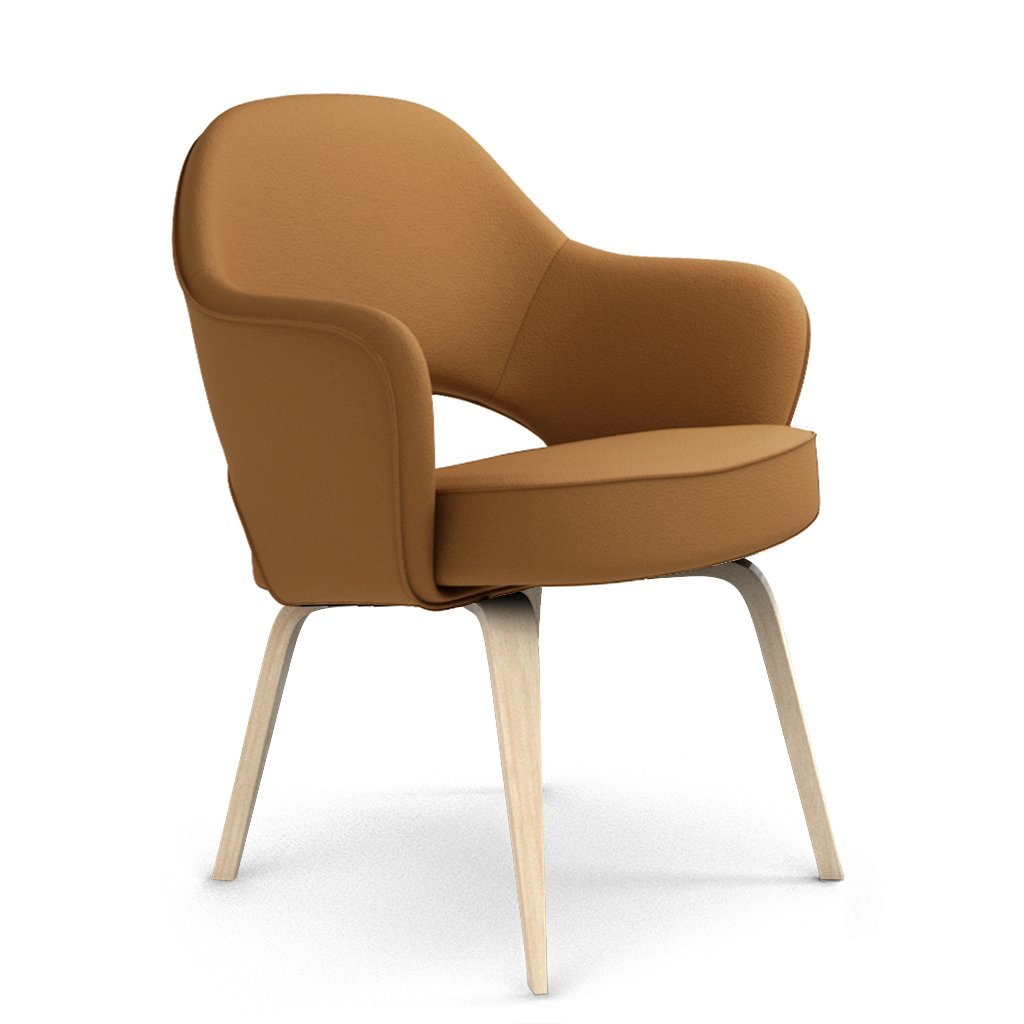Savarin Executive Leather Armchair - Wood Legs