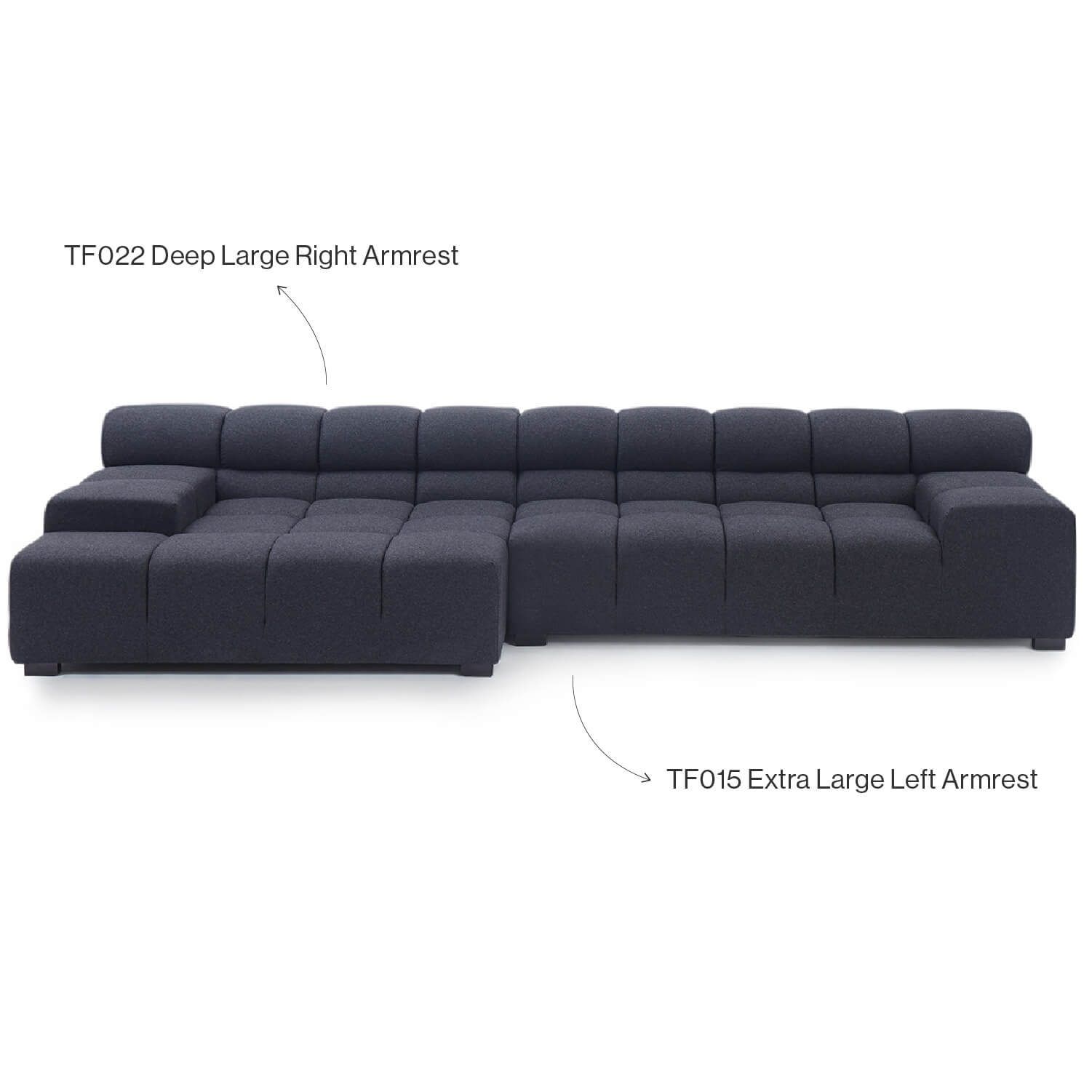 Tufted Sofa | Sectional 010