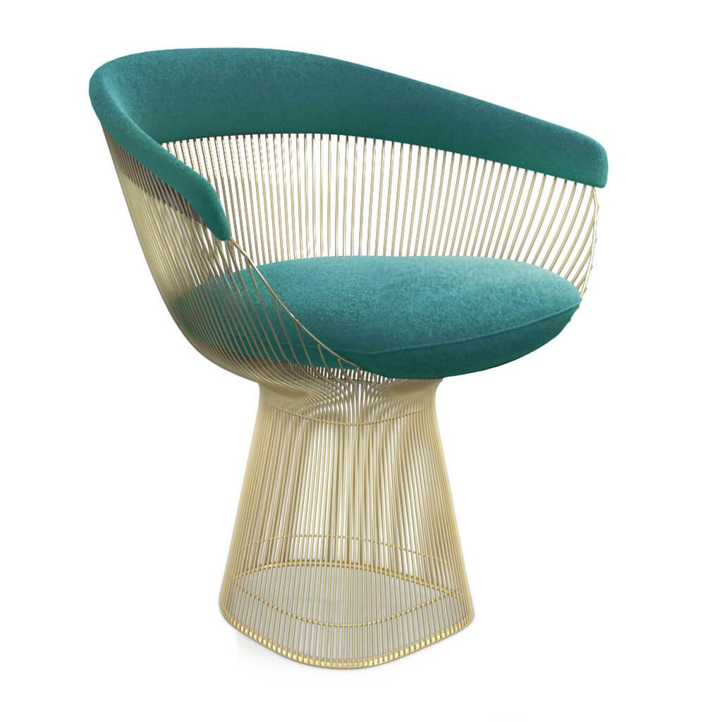 Weston Armchair - Gold Base