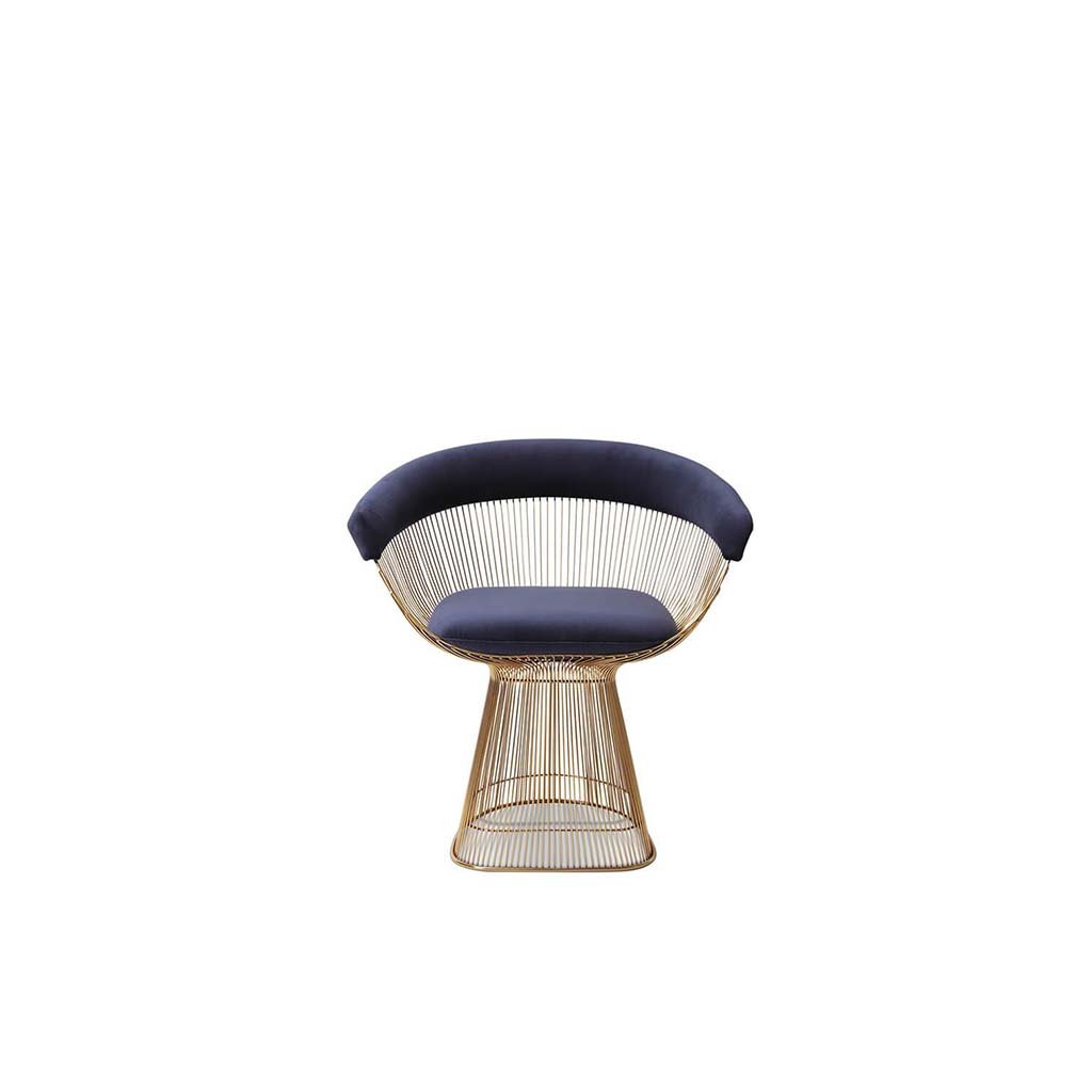 Weston Armchair - Gold Base