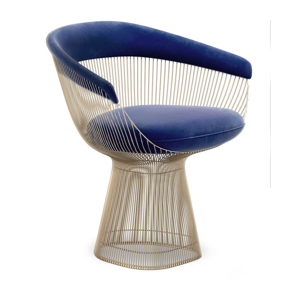 Weston Armchair - Gold Base