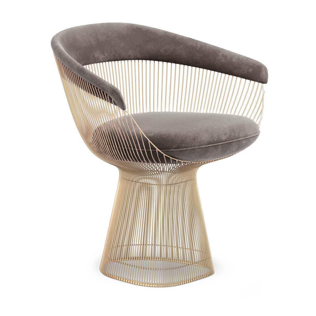 Weston Armchair - Gold Base