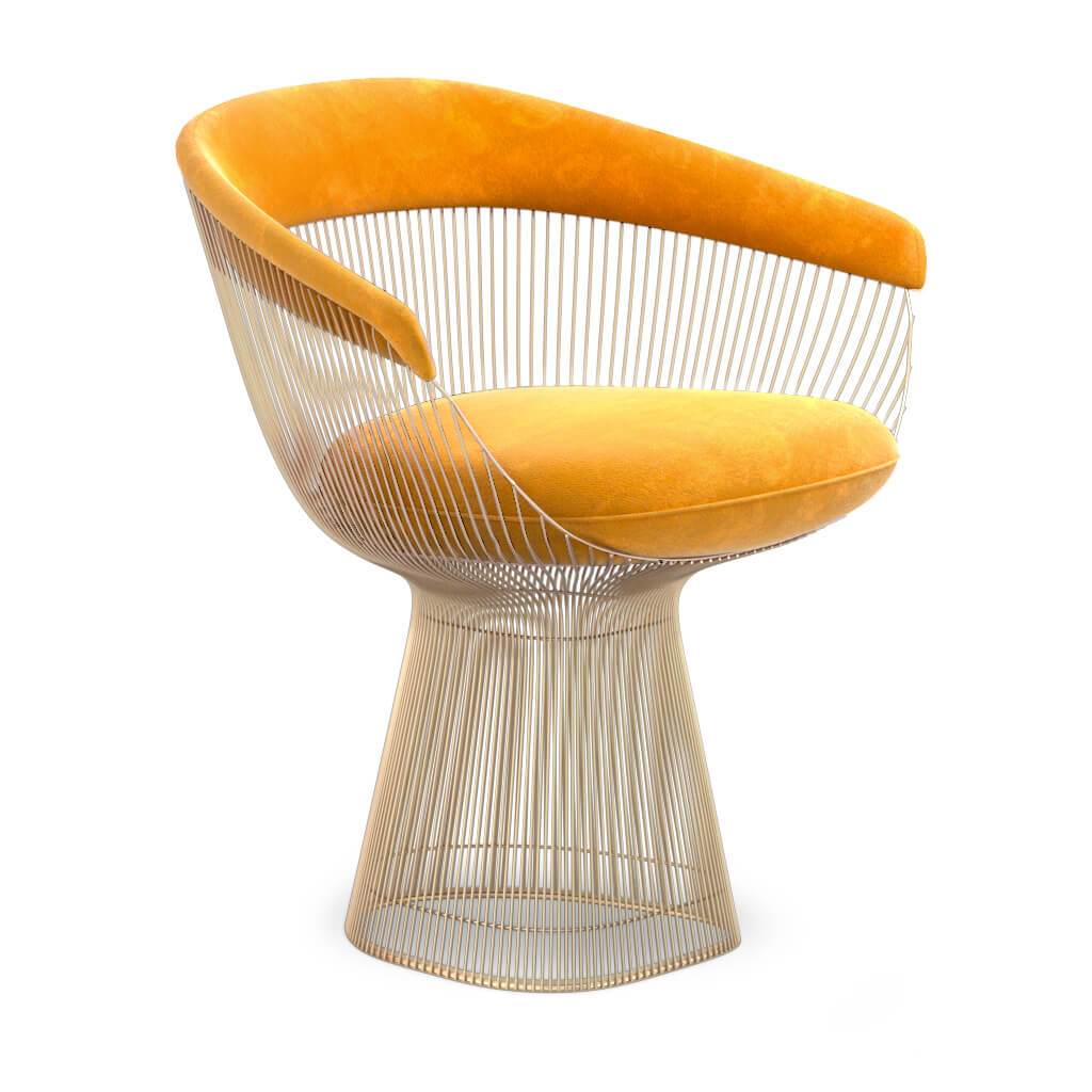Weston Armchair - Gold Base