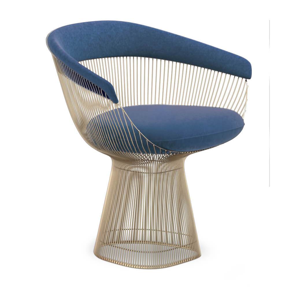 Weston Armchair - Gold Base