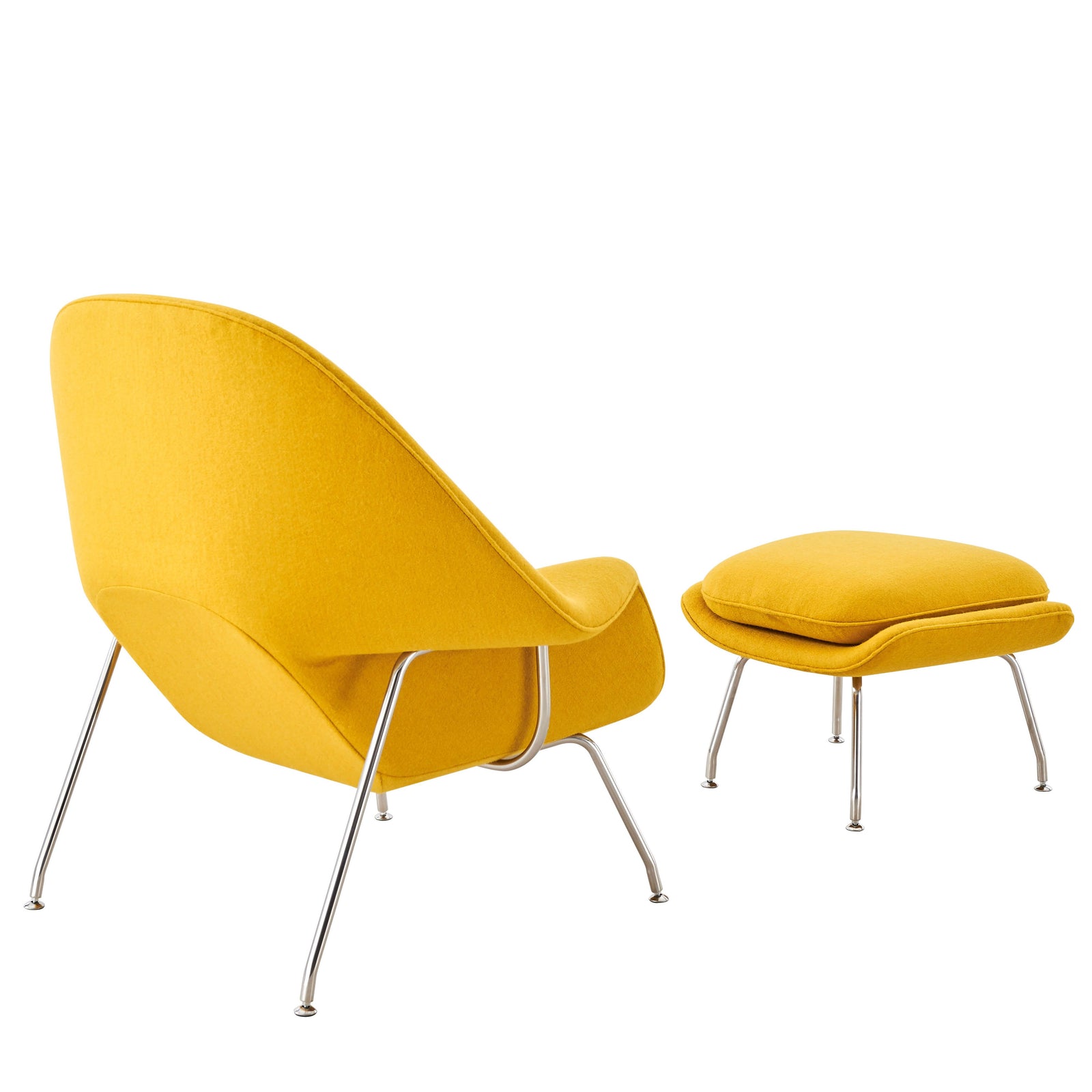 Womb Chair & Ottoman - Chrome Legs - Eternity Modern