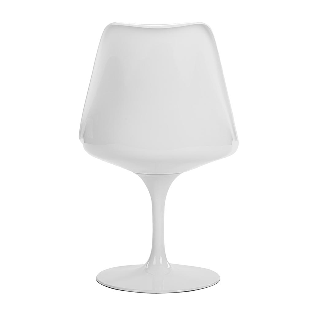 Petal Side Chair - Fiberglass Cashmere-Grey / Glossy Black - Final Sale