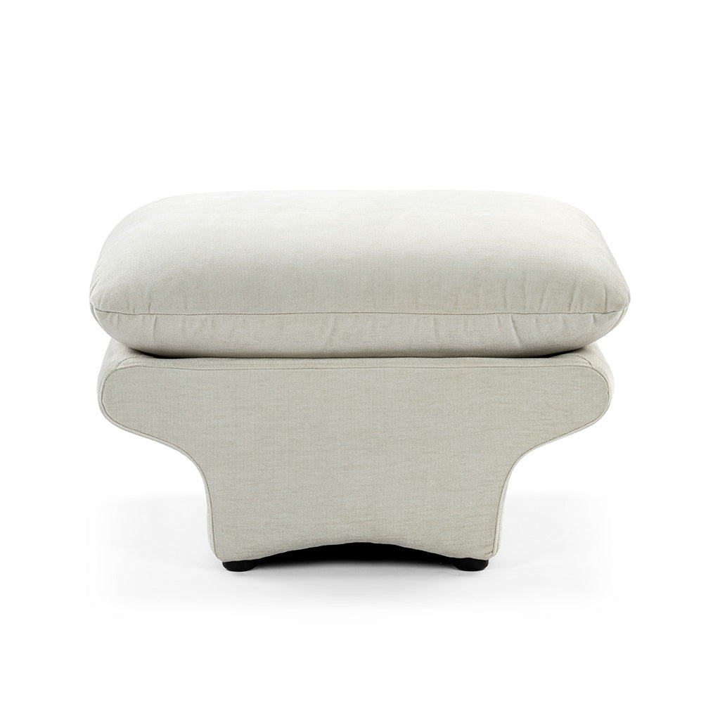 Carsons Mid Century Curved Modular Sectional Sofa | Ottoman