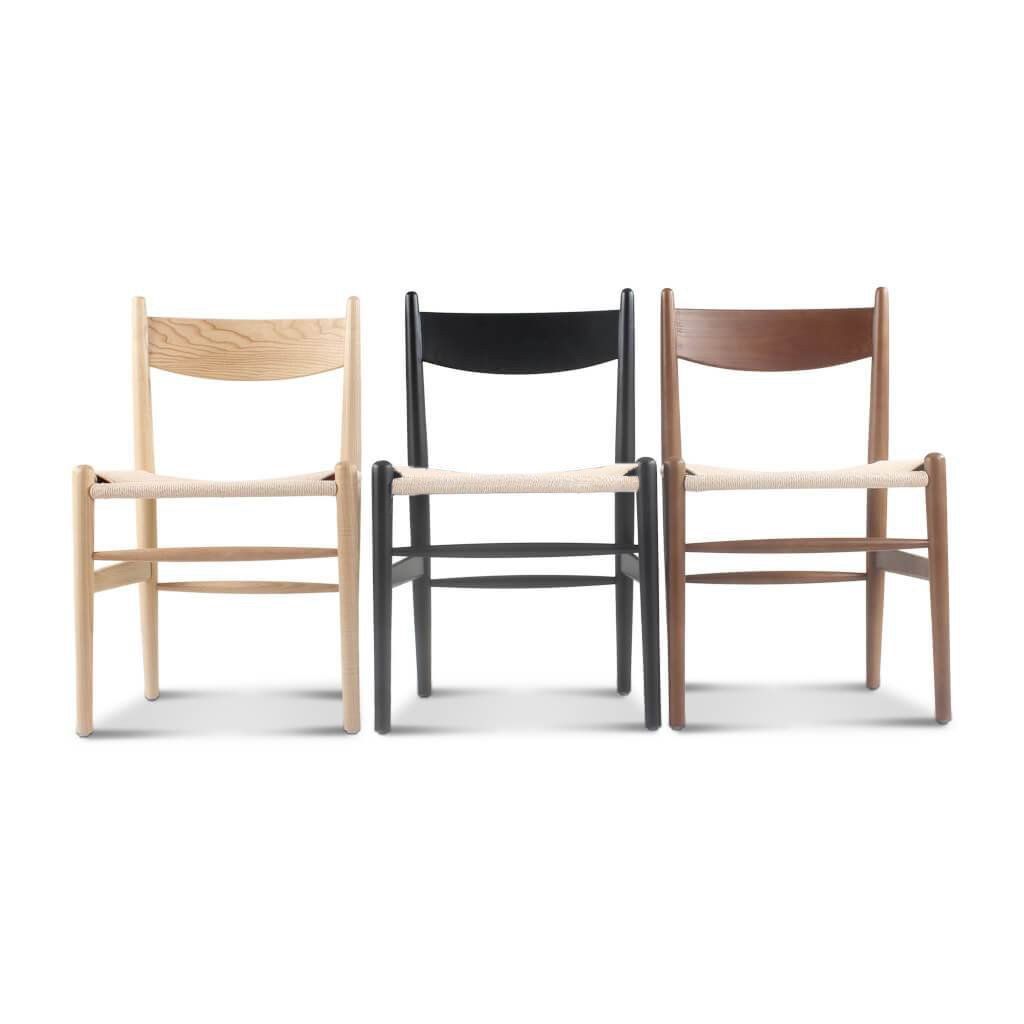 Set of Two Conrad Chairs / Black Stain - Final Sale