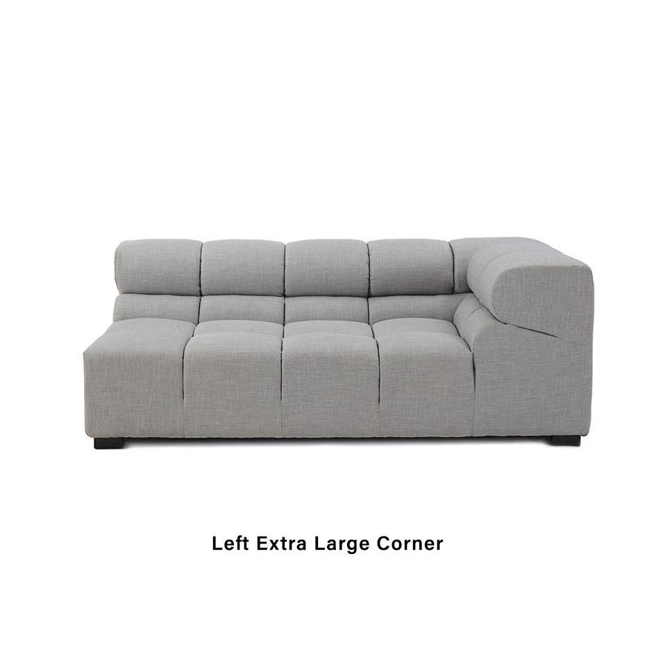 Quadra Tufted Sofa | TF004 Extra Large Left Corner
