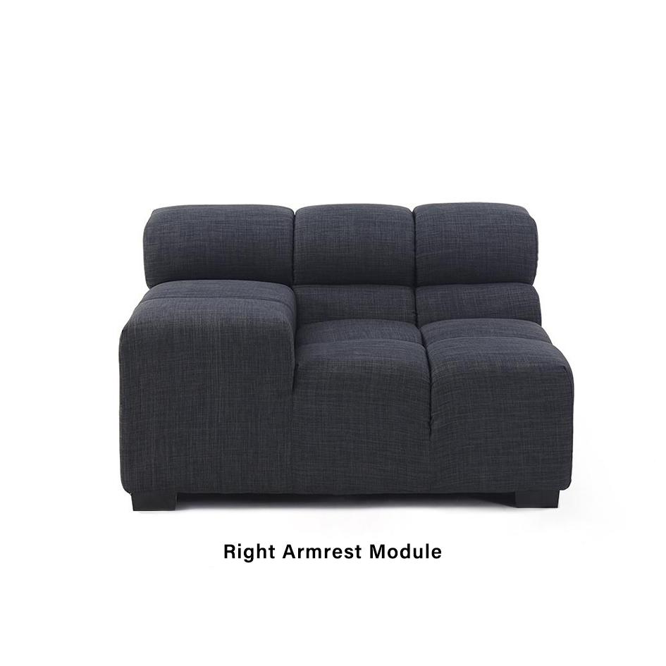 Quadra Tufted Sofa | TF014 Right Armrest