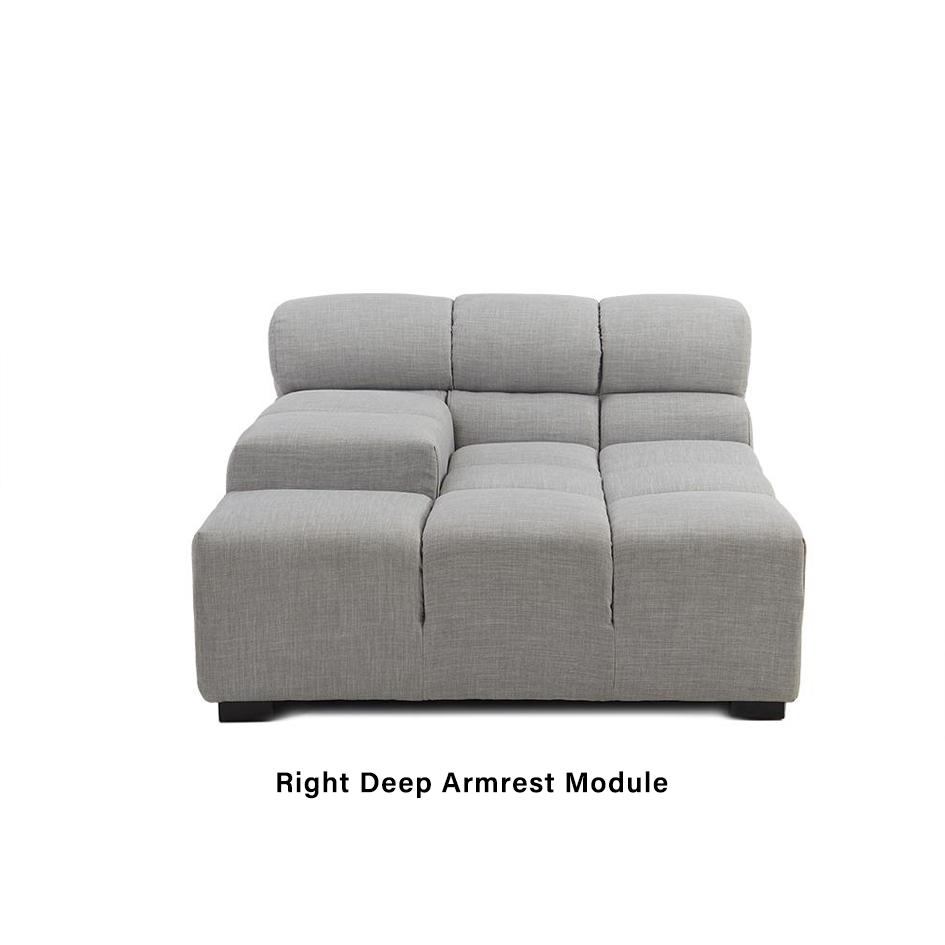 Quadra Tufted Sofa | TF020 Deep Right Armrest