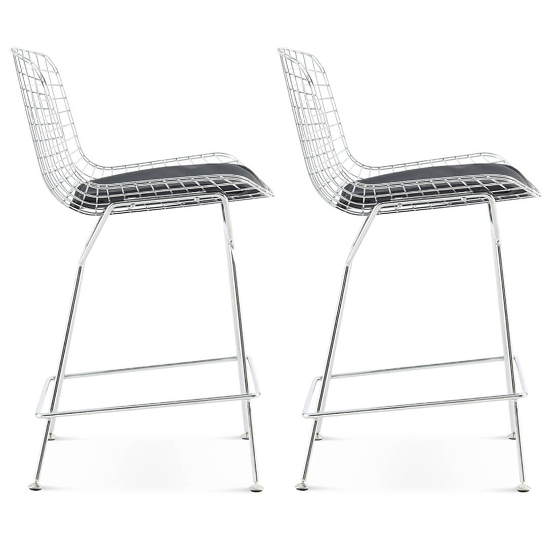 Set of Two Bertoia Bar Stools