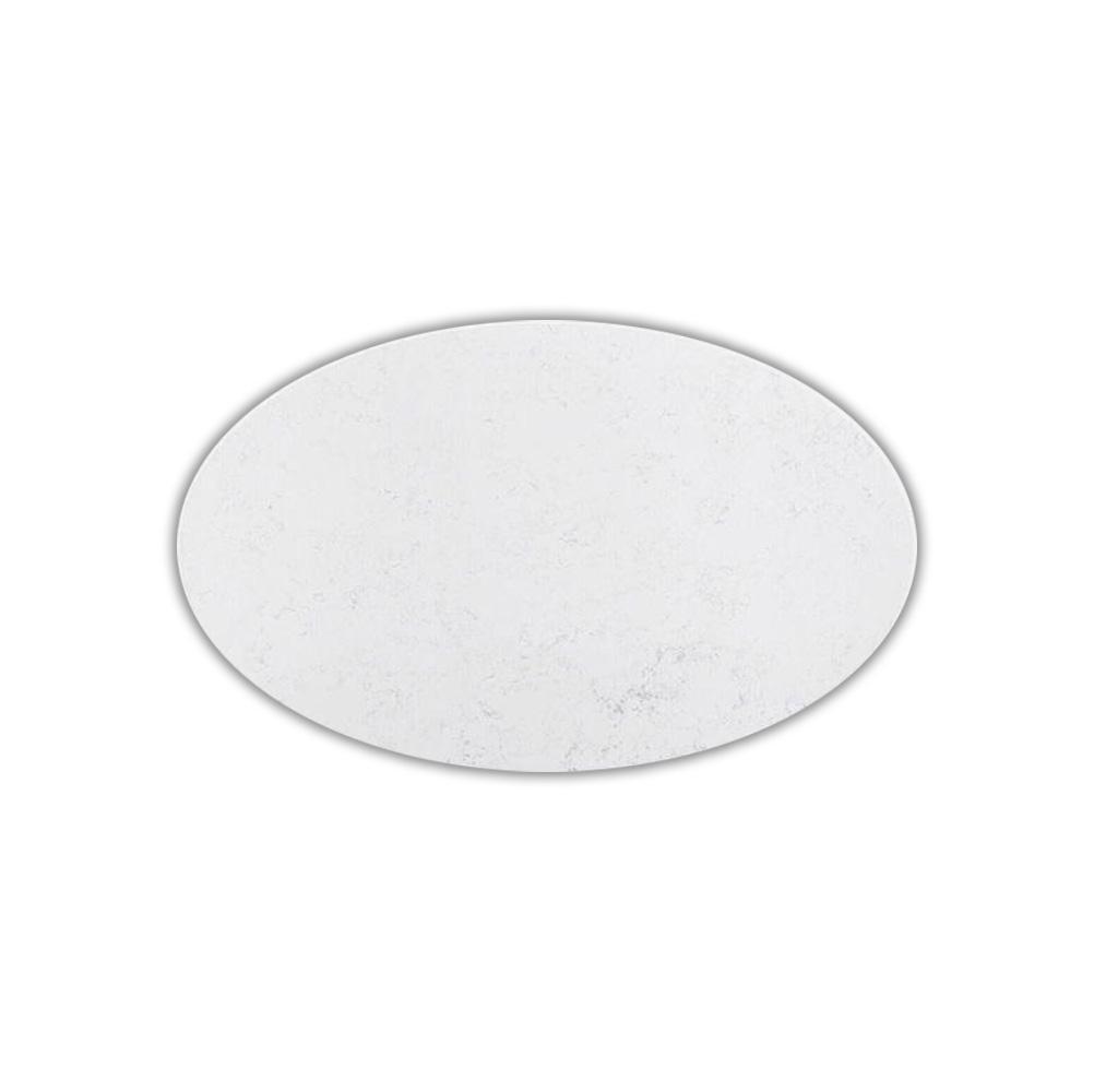Bianca Neve Calacatta Quartz Petal Dining Table - Oval - Final Sale