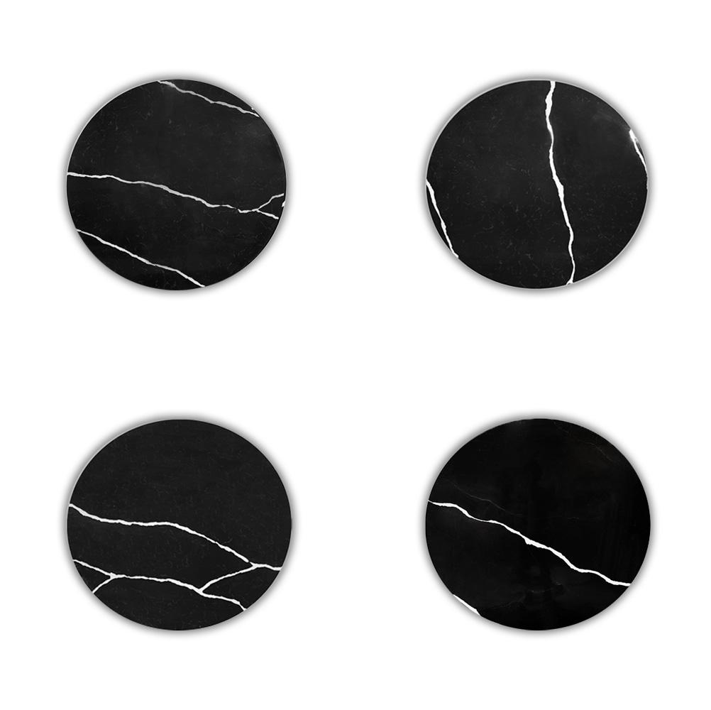 Black Calacatta Quartz | Tulip Dining Table - Round