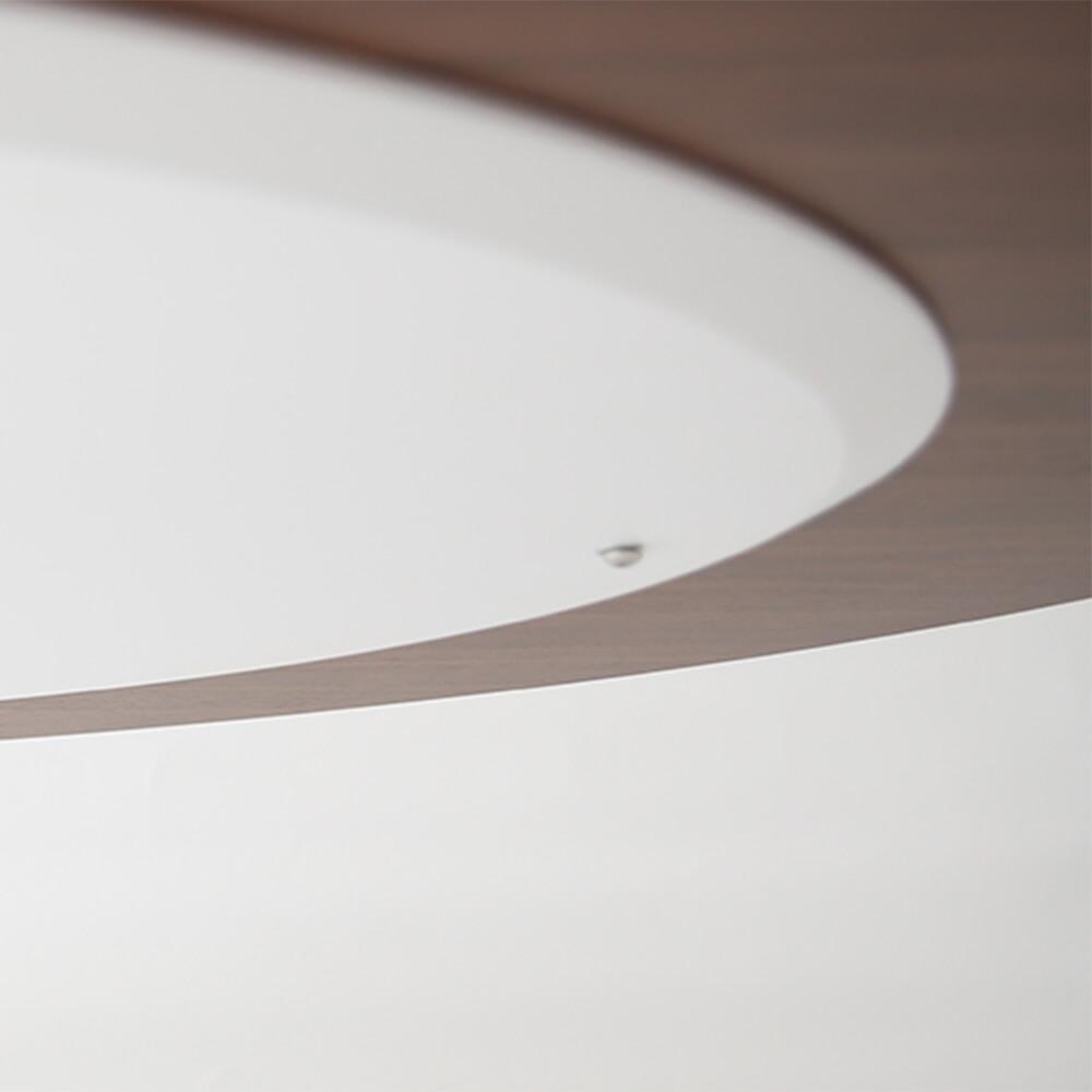 Dark Walnut Wood Petal Dining Table - Round - Final Sale