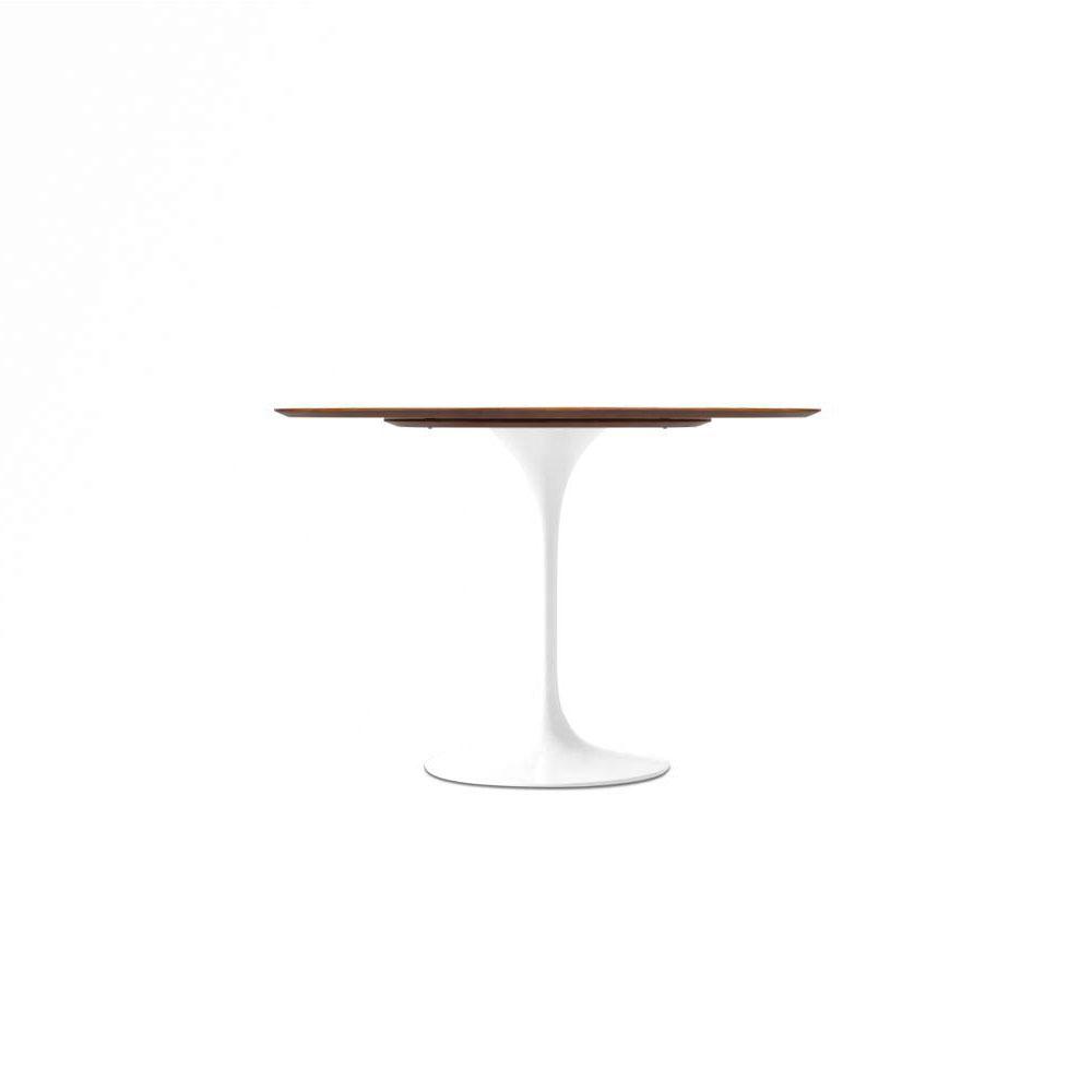 Dark Walnut Wood Petal Dining Table - Round - Final Sale