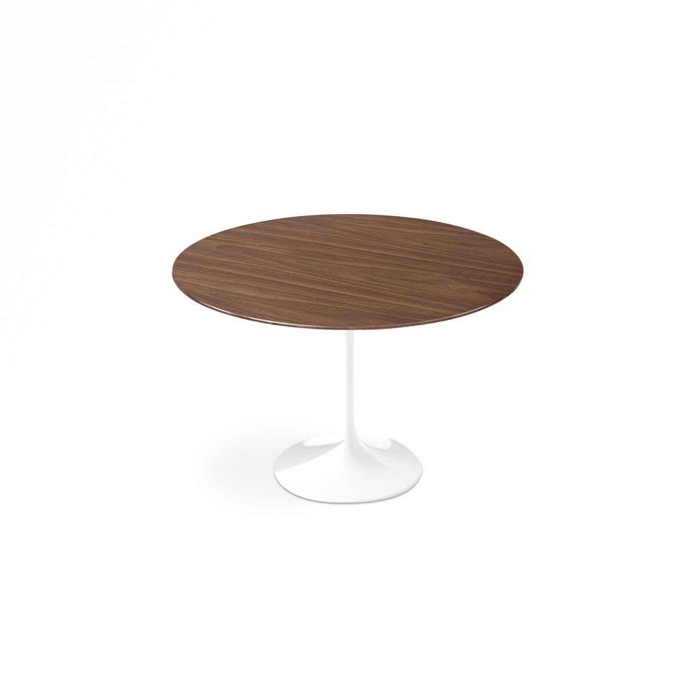 Dark Walnut Wood Petal Dining Table - Round - Final Sale