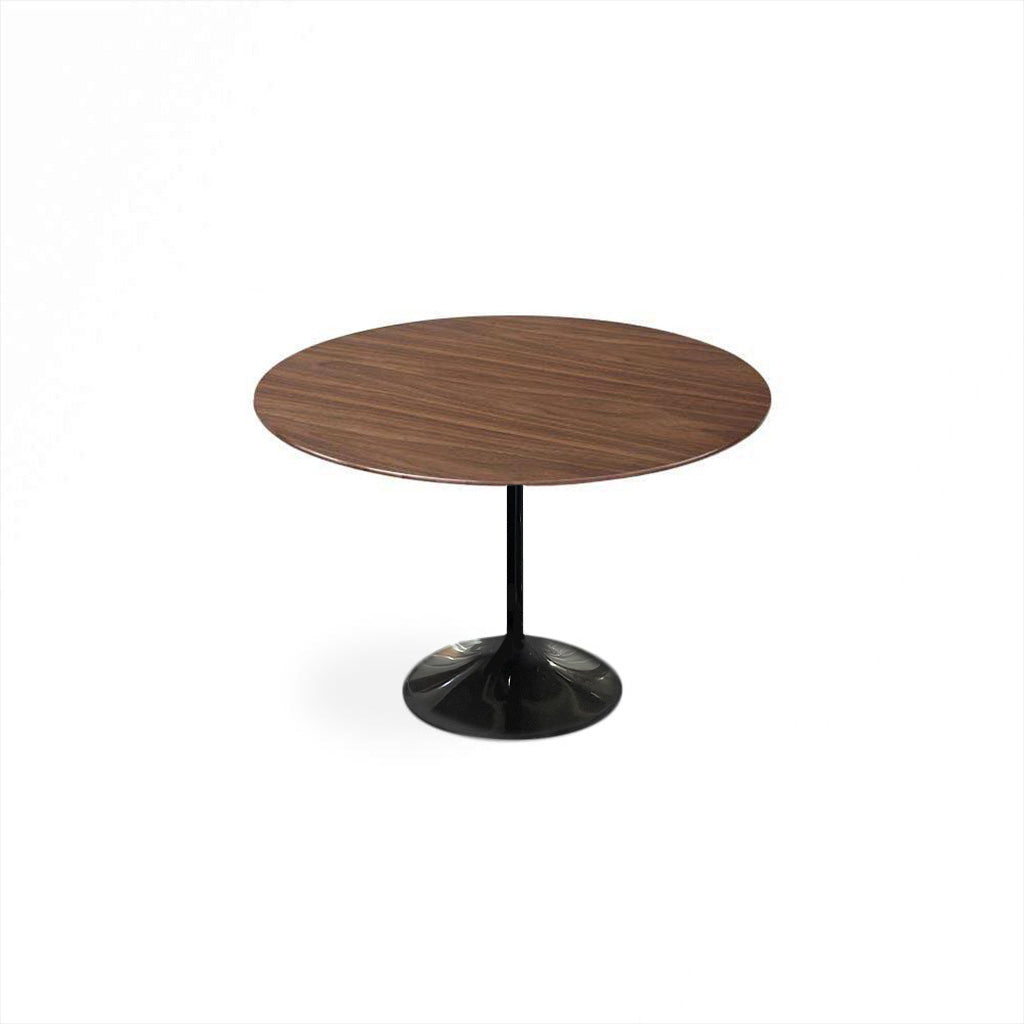 Dark Walnut Wood Petal Dining Table - Round - Final Sale
