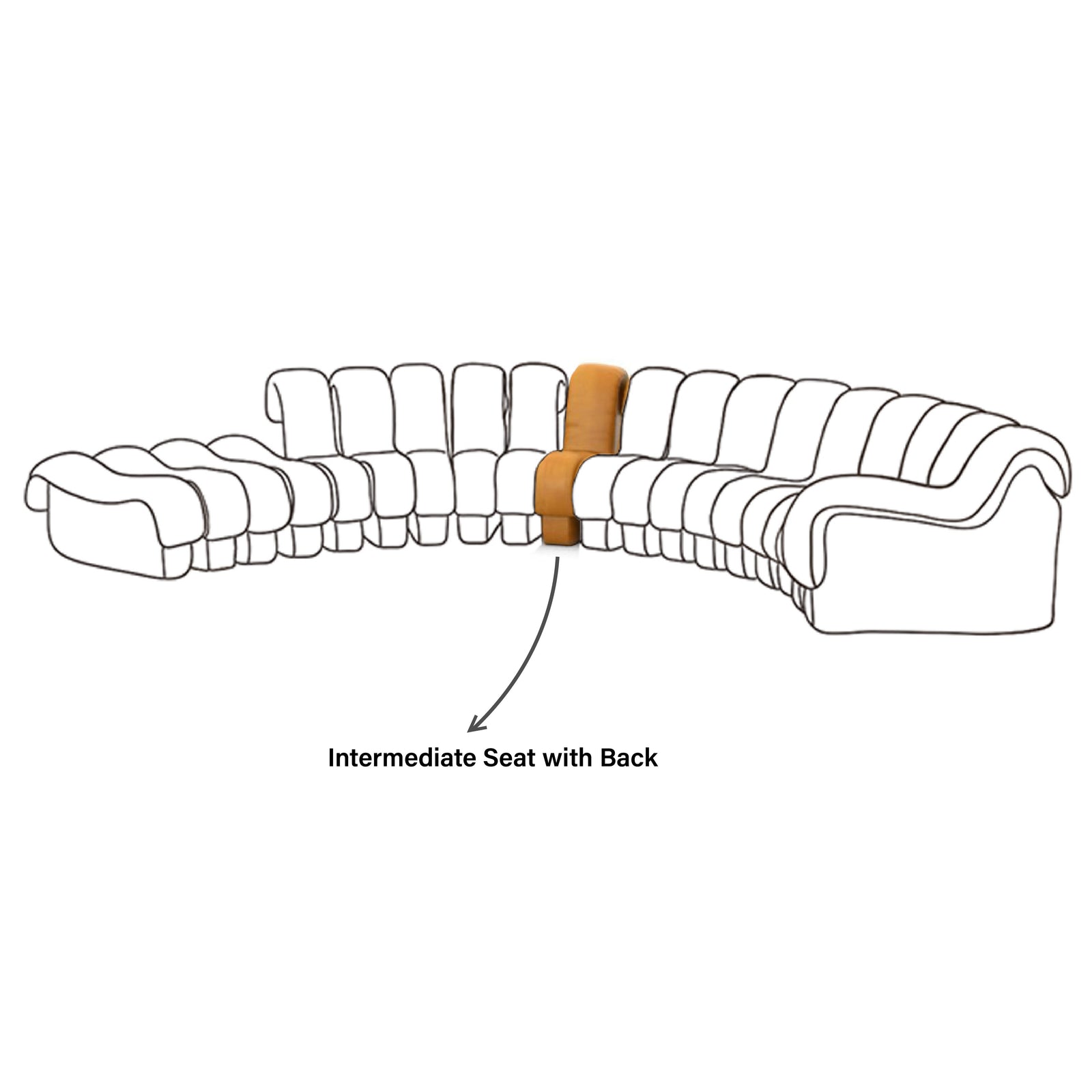 Serello Intermediate Seat with Back