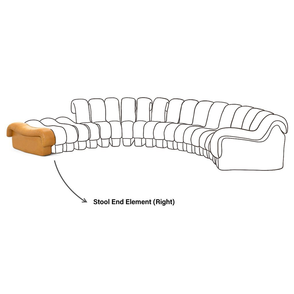 Serello Stool End Element - Left