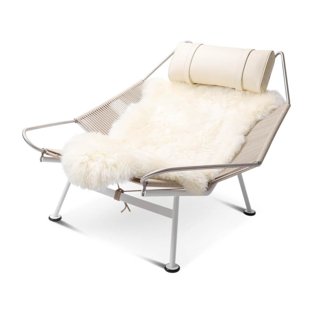 Flag Halyard Chair Quickship - Natural Cord Color - Final Sale