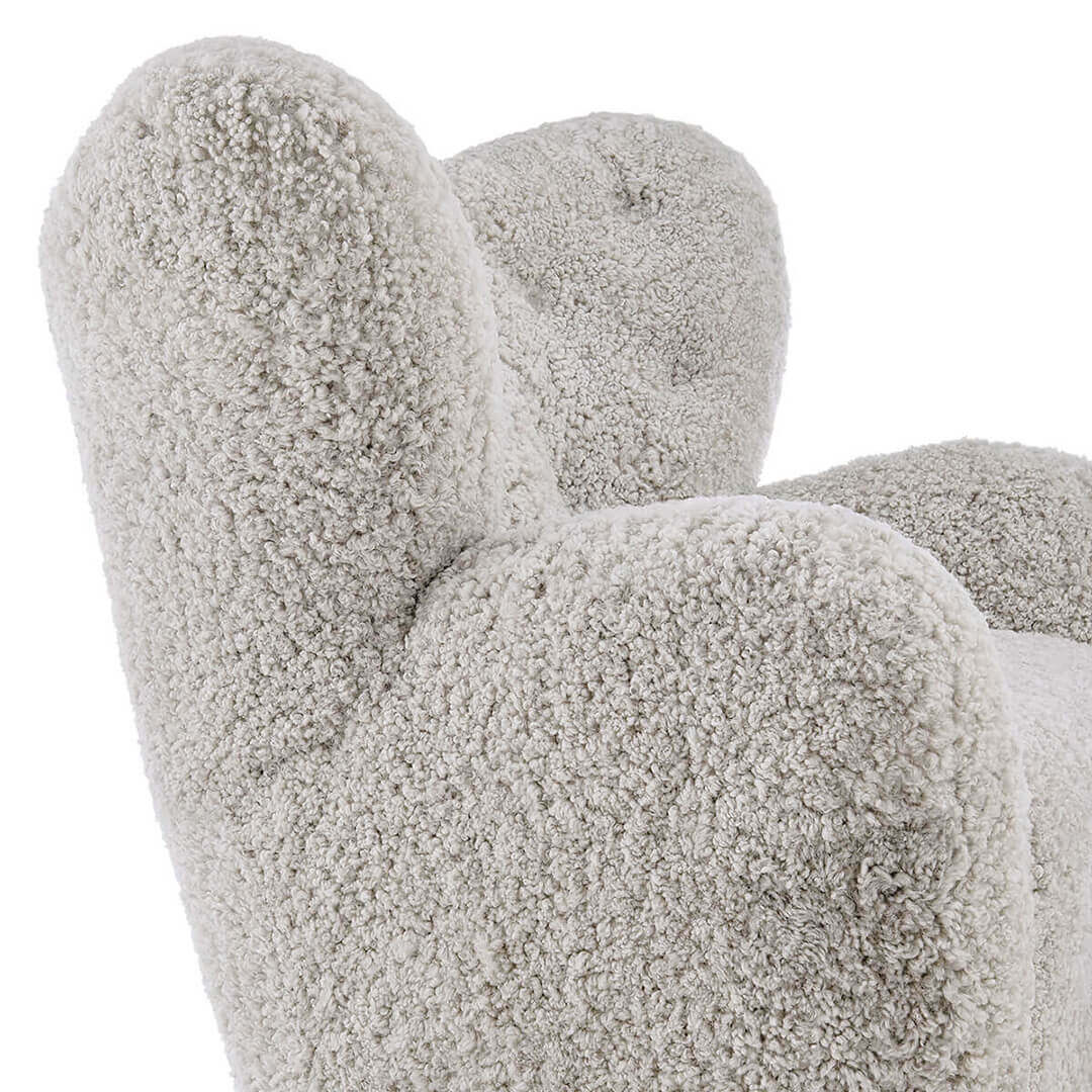 Flemming Lassen The Tired Man Lounge Chair & Footstool in Genuine Sheepskin