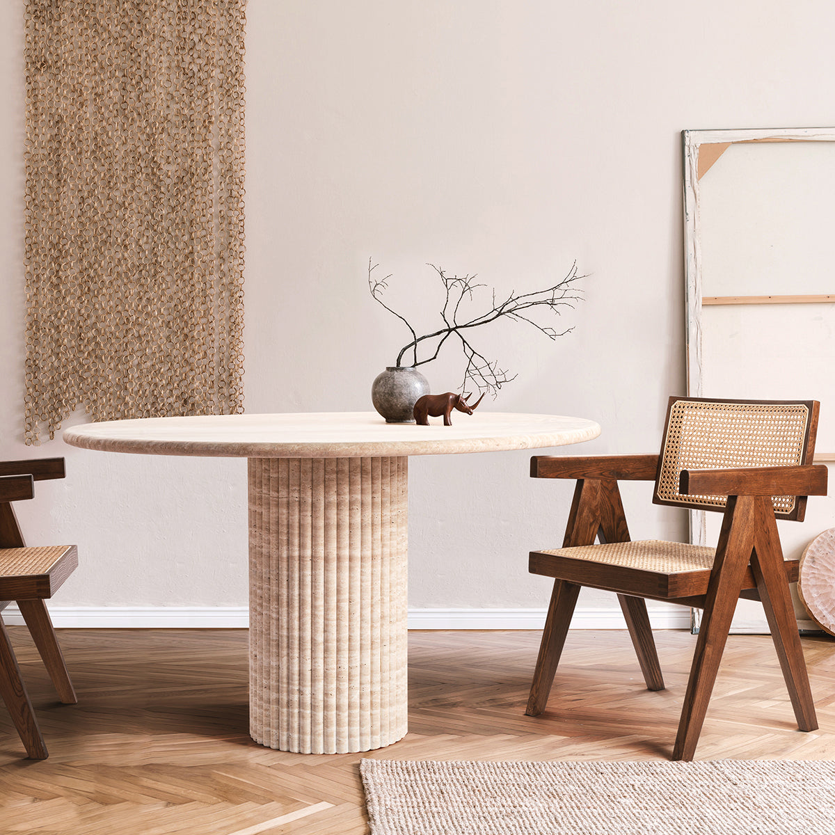 Cava Fluted Round Dining Table