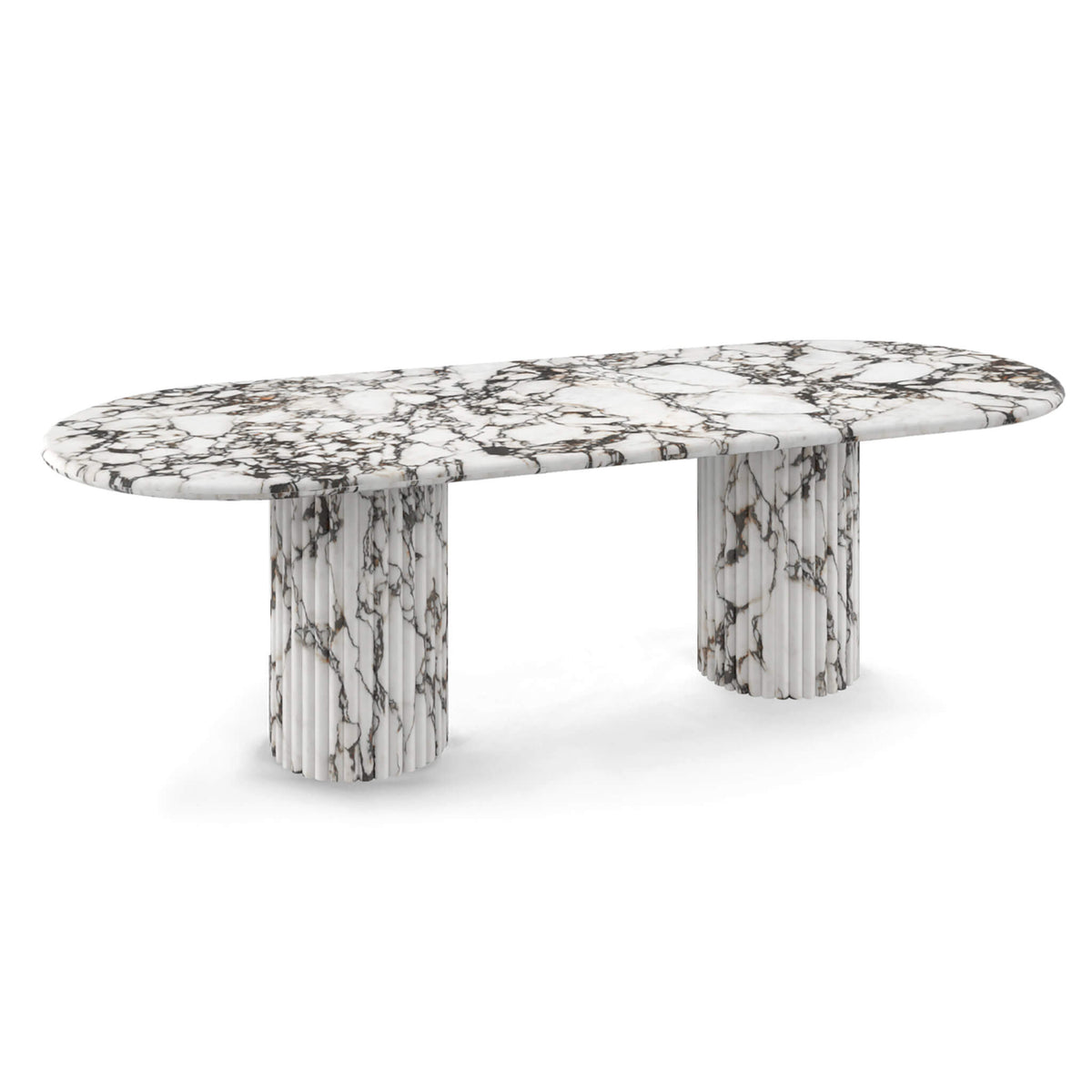 Cava Fluted Oval Dining Table