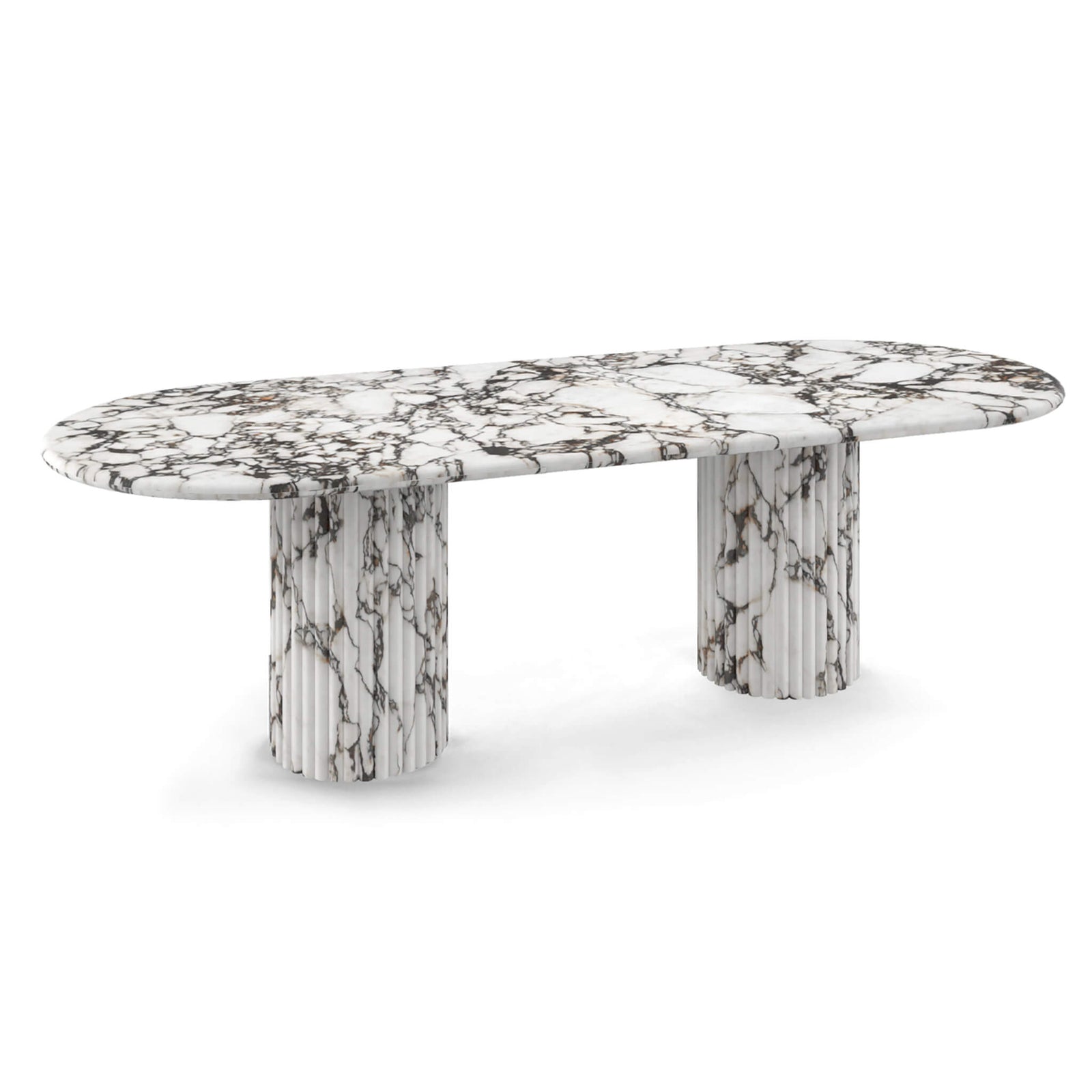 Cava Fluted Oval Dining Table