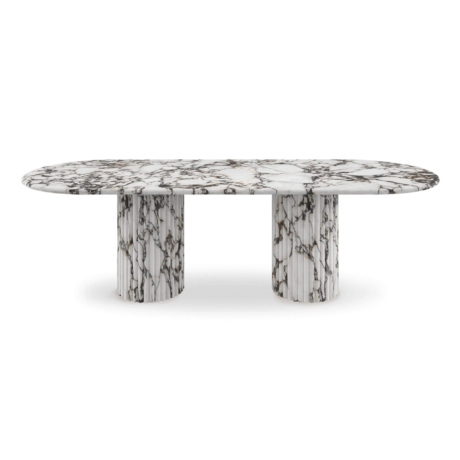 Cava Fluted Oval Dining Table