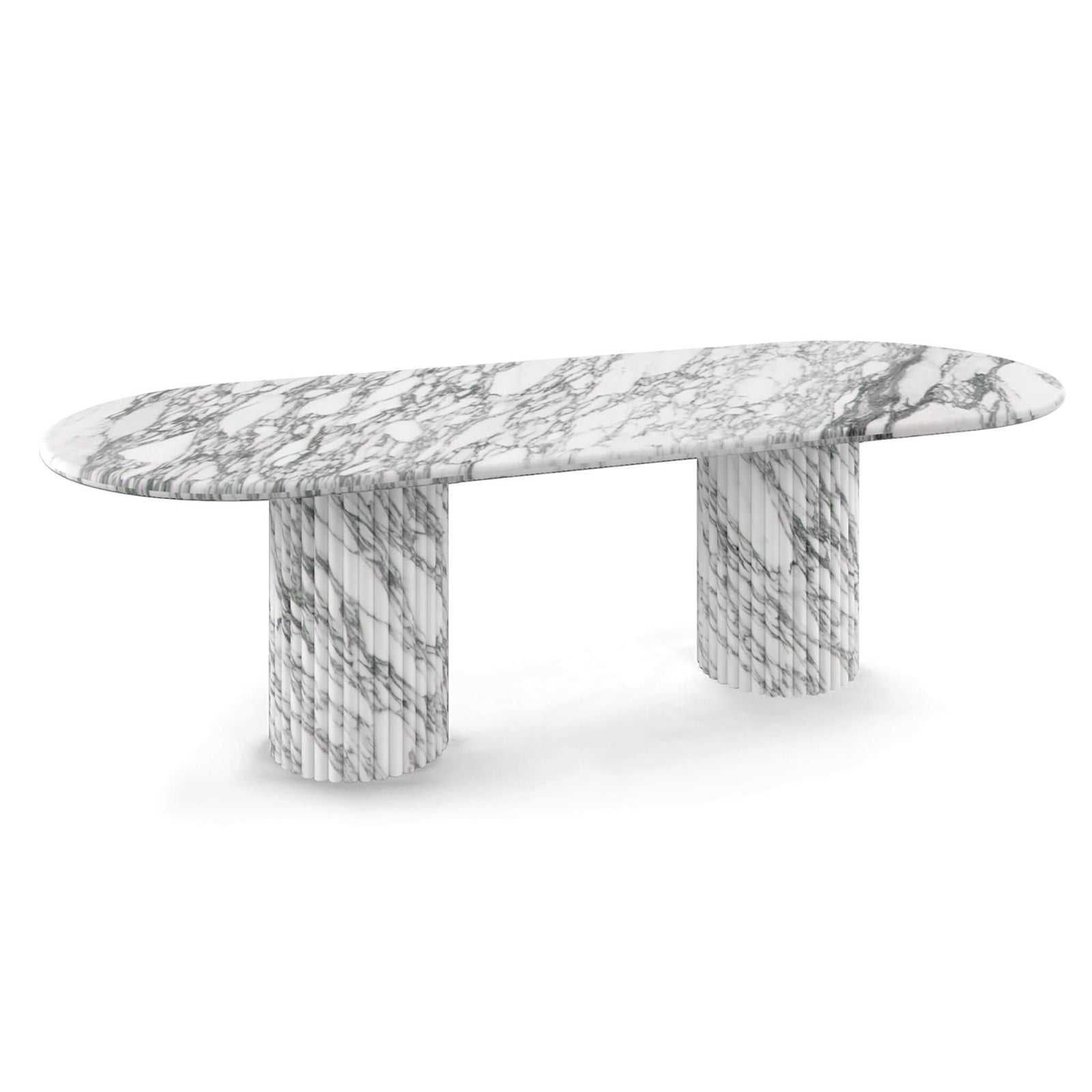 Cava Fluted Oval Dining Table