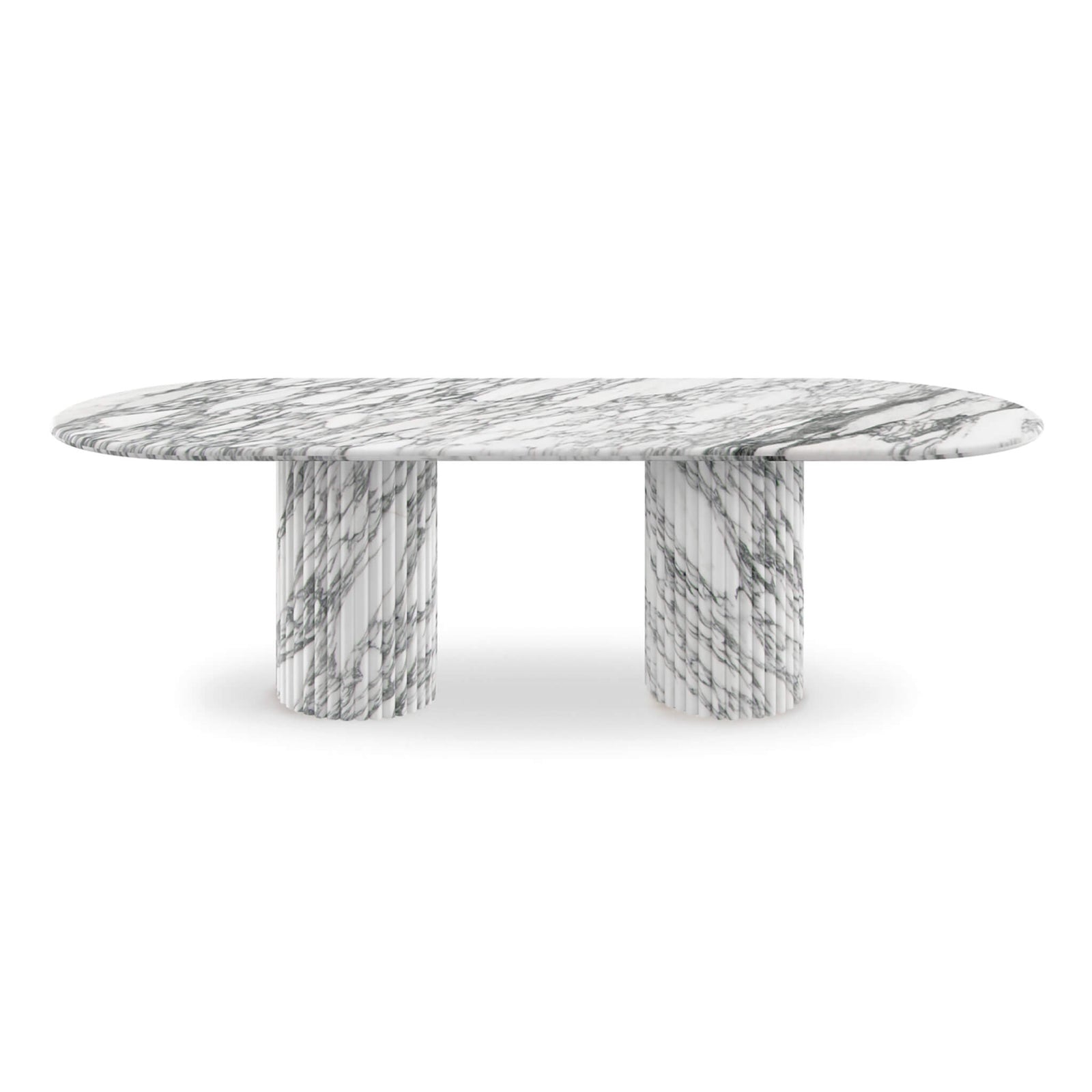 Cava Fluted Oval Dining Table
