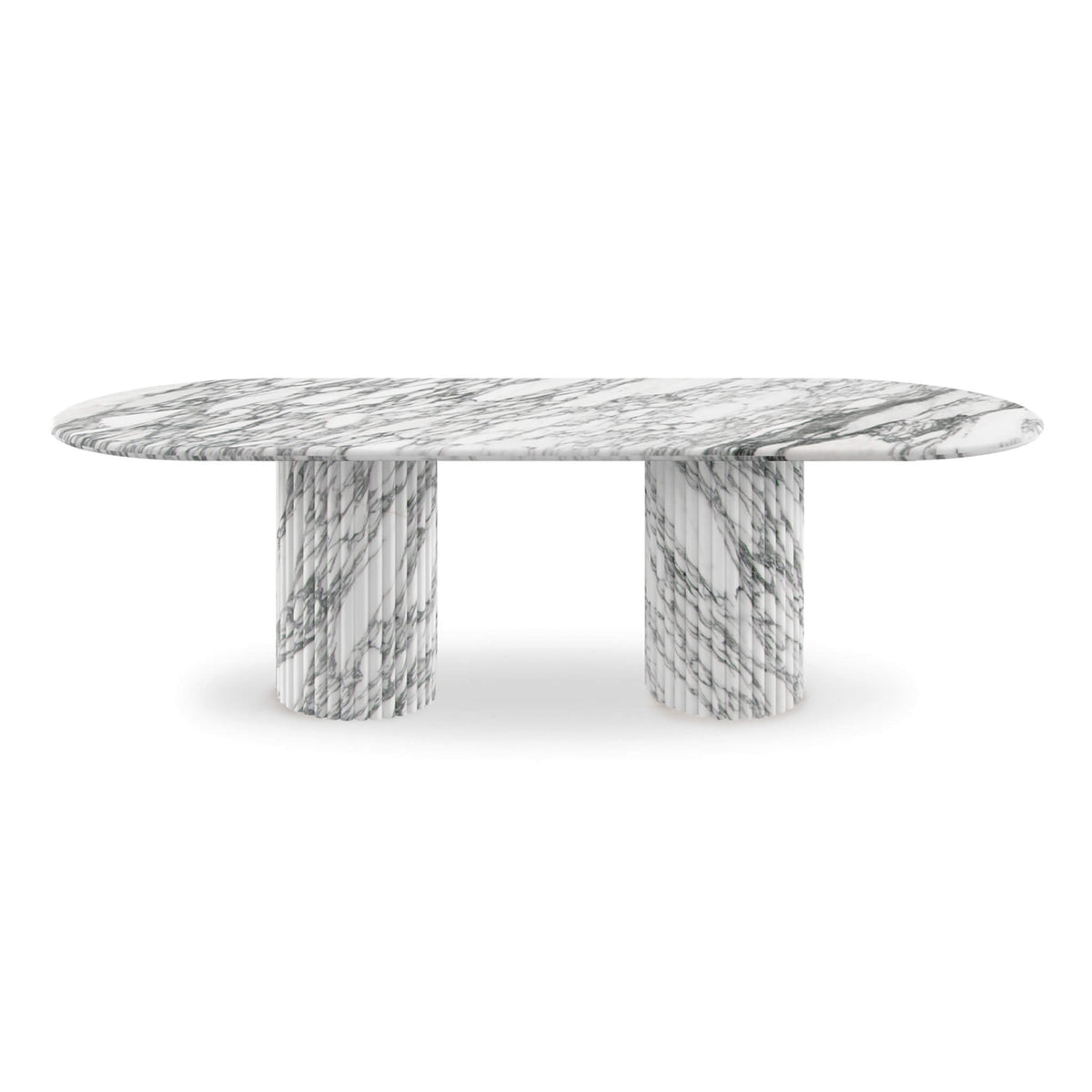 Cava Fluted Oval Dining Table