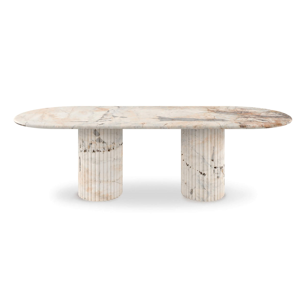 Cava Fluted Oval Dining Table