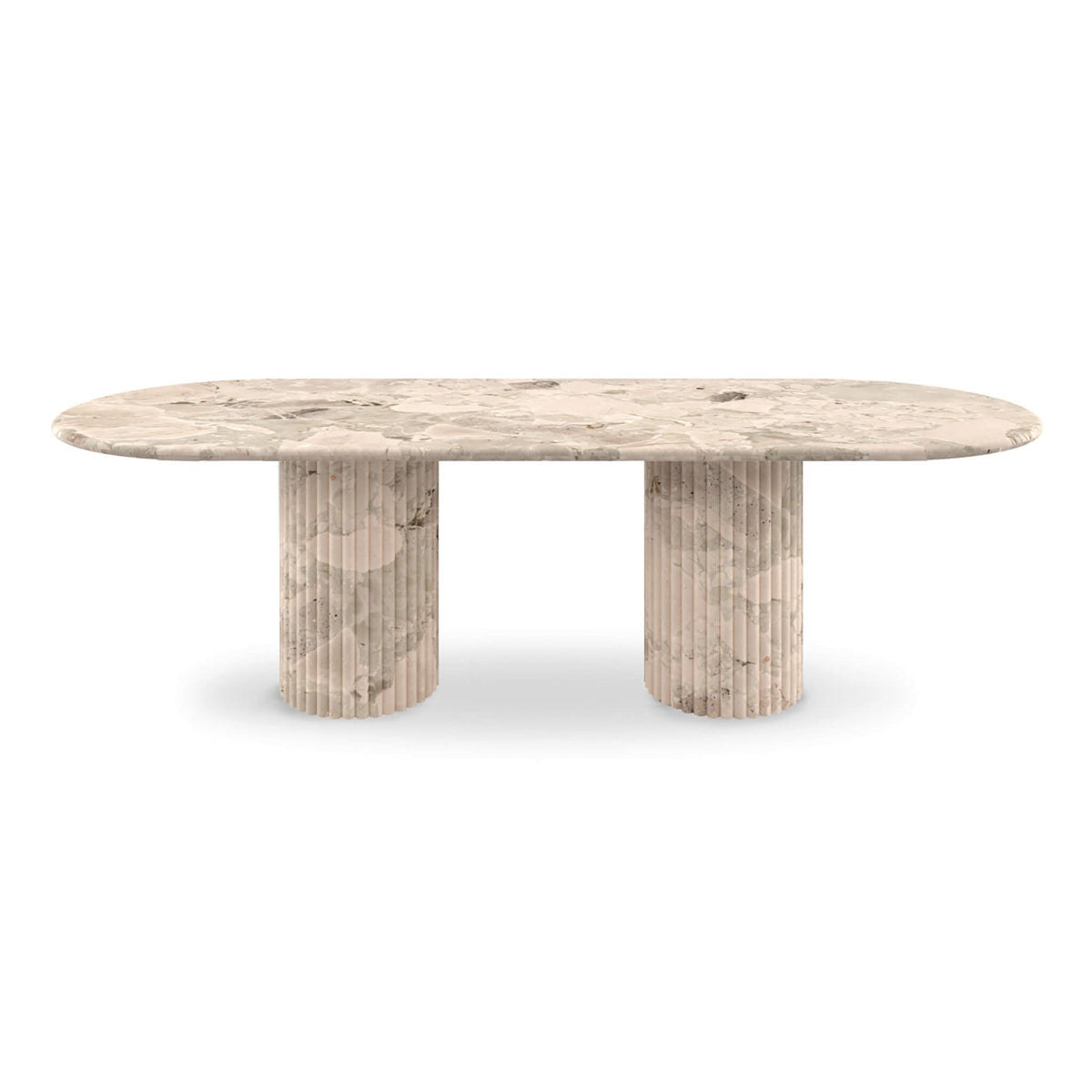 Cava Fluted Oval Dining Table