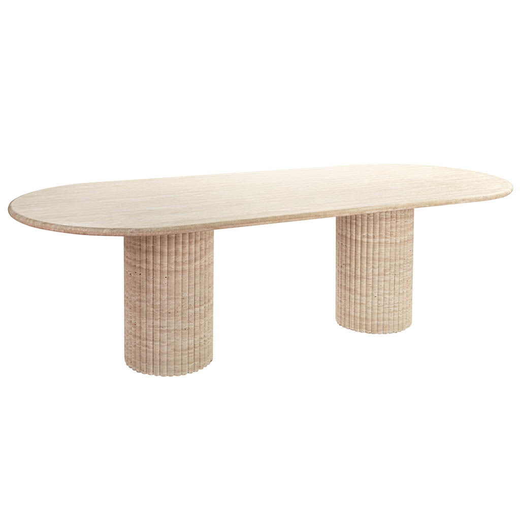 Cava Fluted Oval Dining Table
