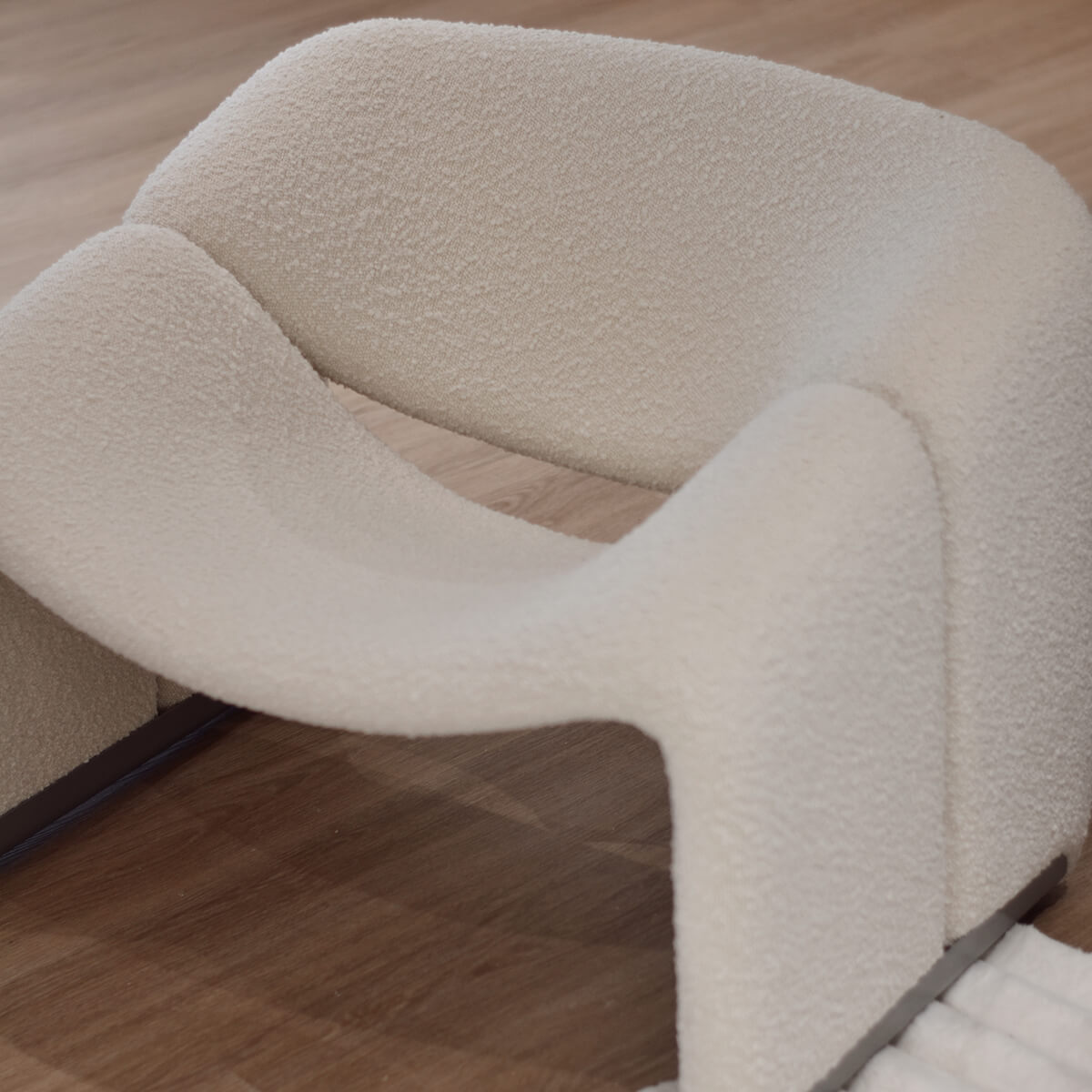 Paris Groovy Chair Classic Boucle-Pebble - Final Sale