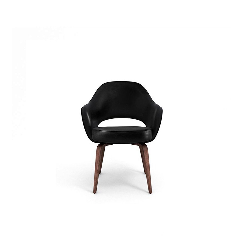 Savarin Executive Leather Armchair - Wood Legs