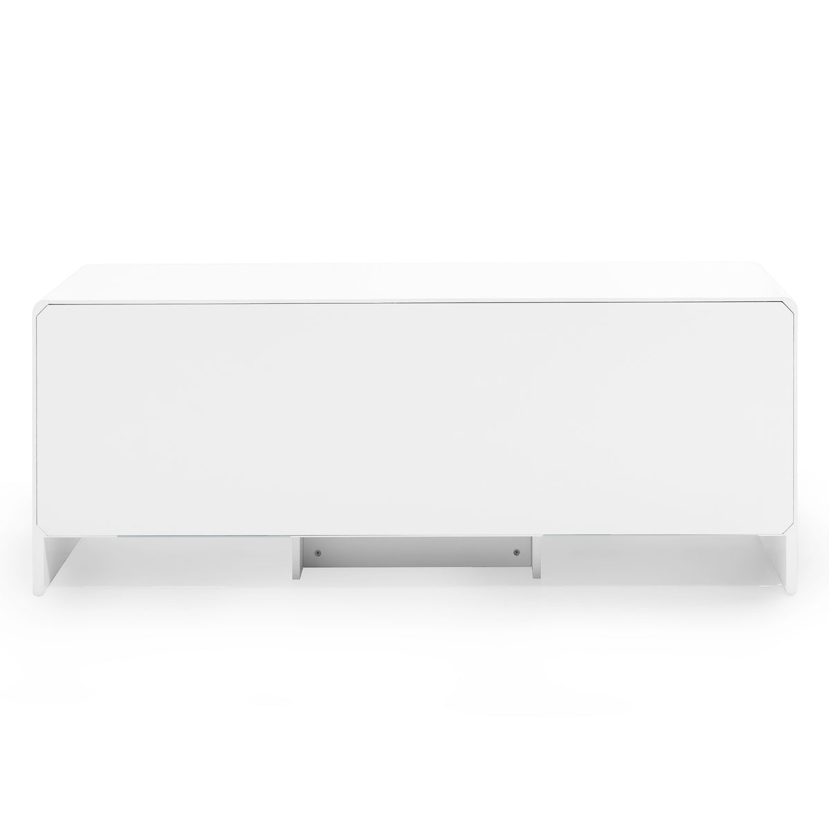 Magnolia Contemporary Italian Curved Matte 3-Door Sideboard